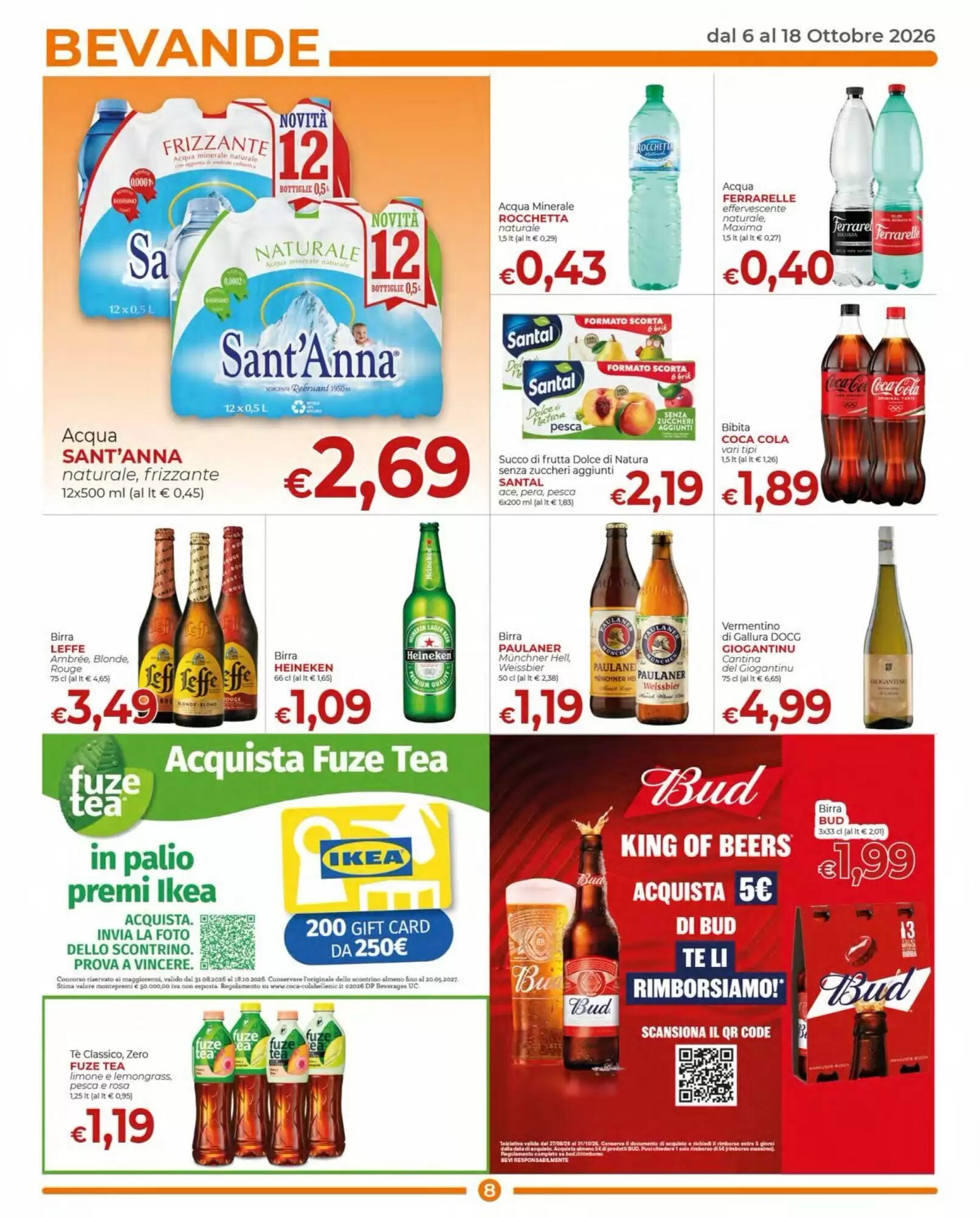 Volantino promozionale Supermercati Nonna Isa  valide dal 06/10/2026 - Pagina 8.