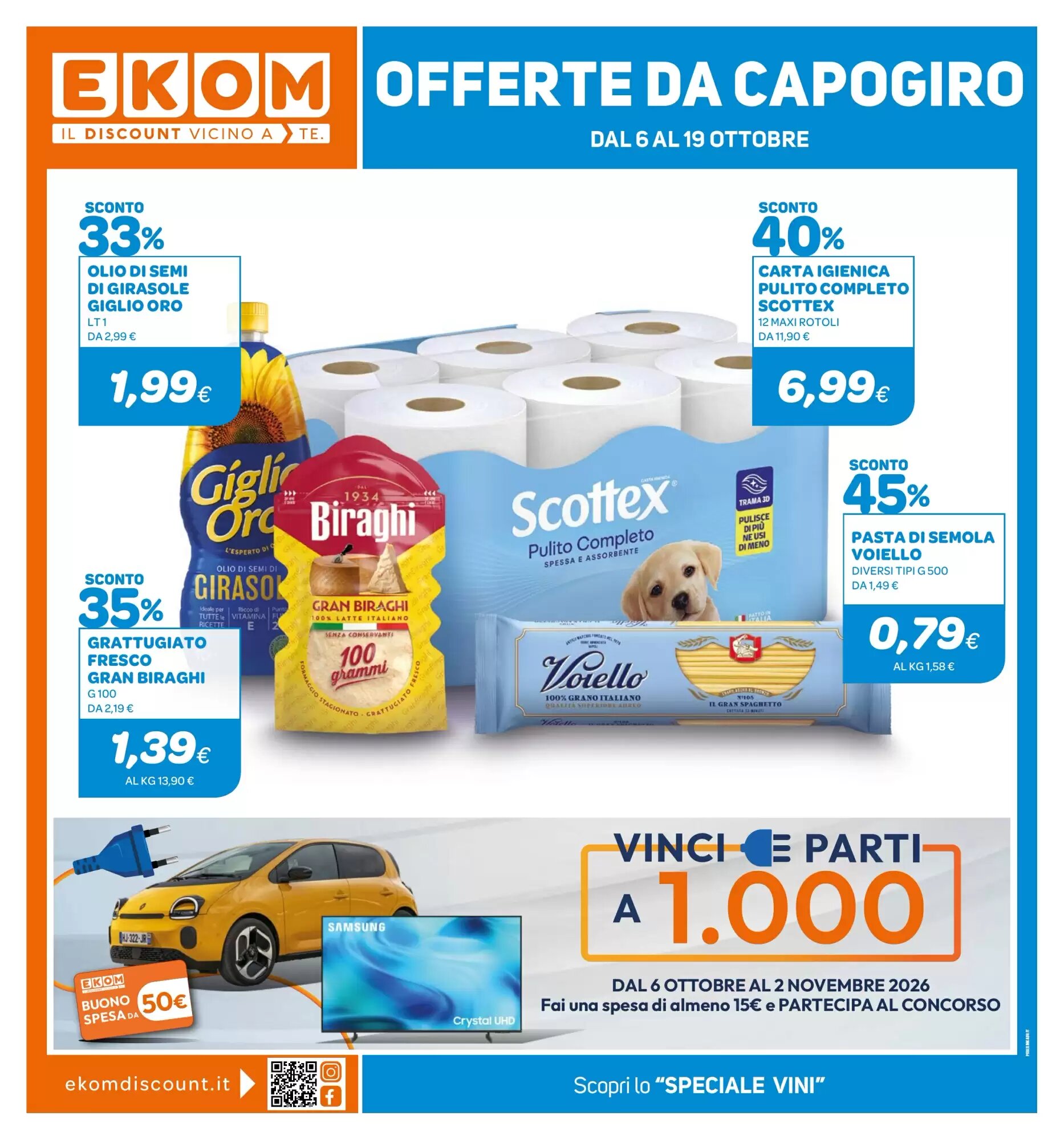 Volantino promozionale Ekom valide dal 06/10/2026 - Pagina 1.