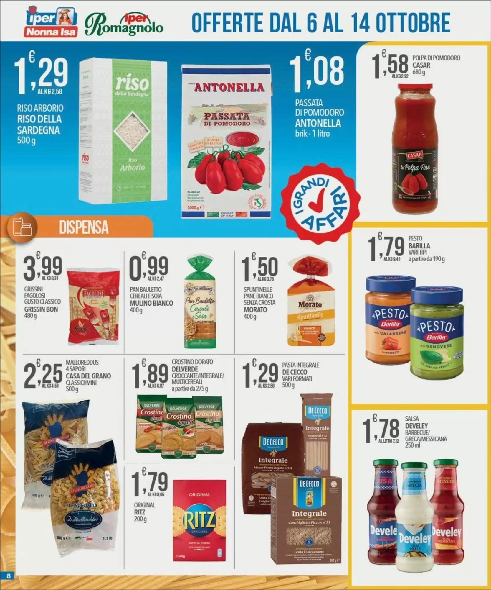 Volantino promozionale Iper Nonna Isa  valide dal 06/10/2026 - Pagina 8.