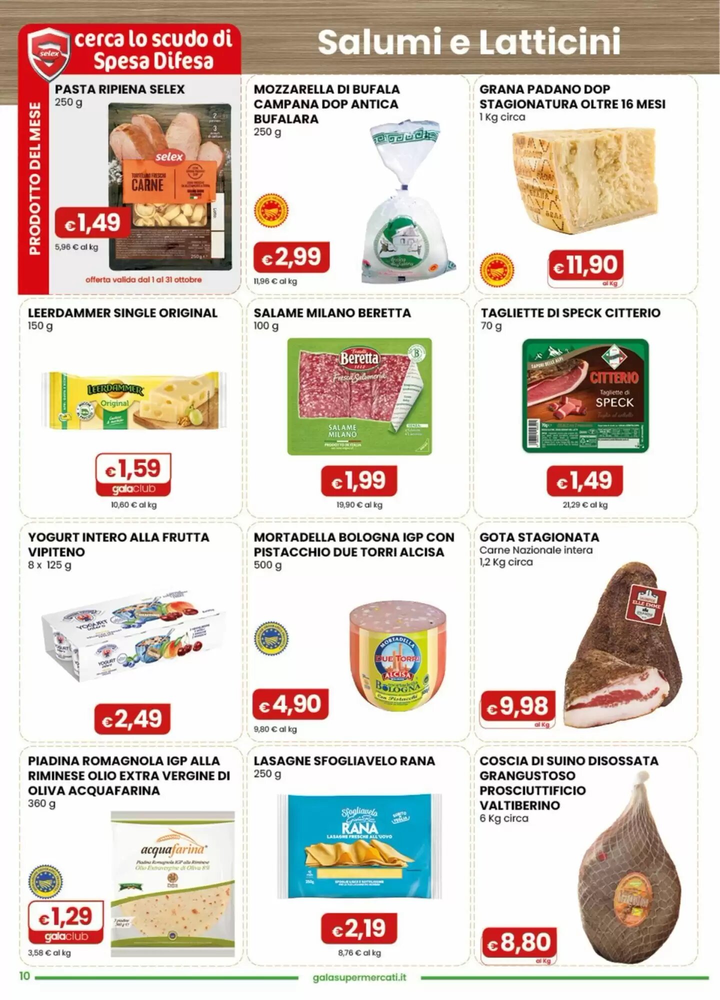 Volantino promozionale Gala Supermercati  valide dal 07/10/2026 - Pagina 10.