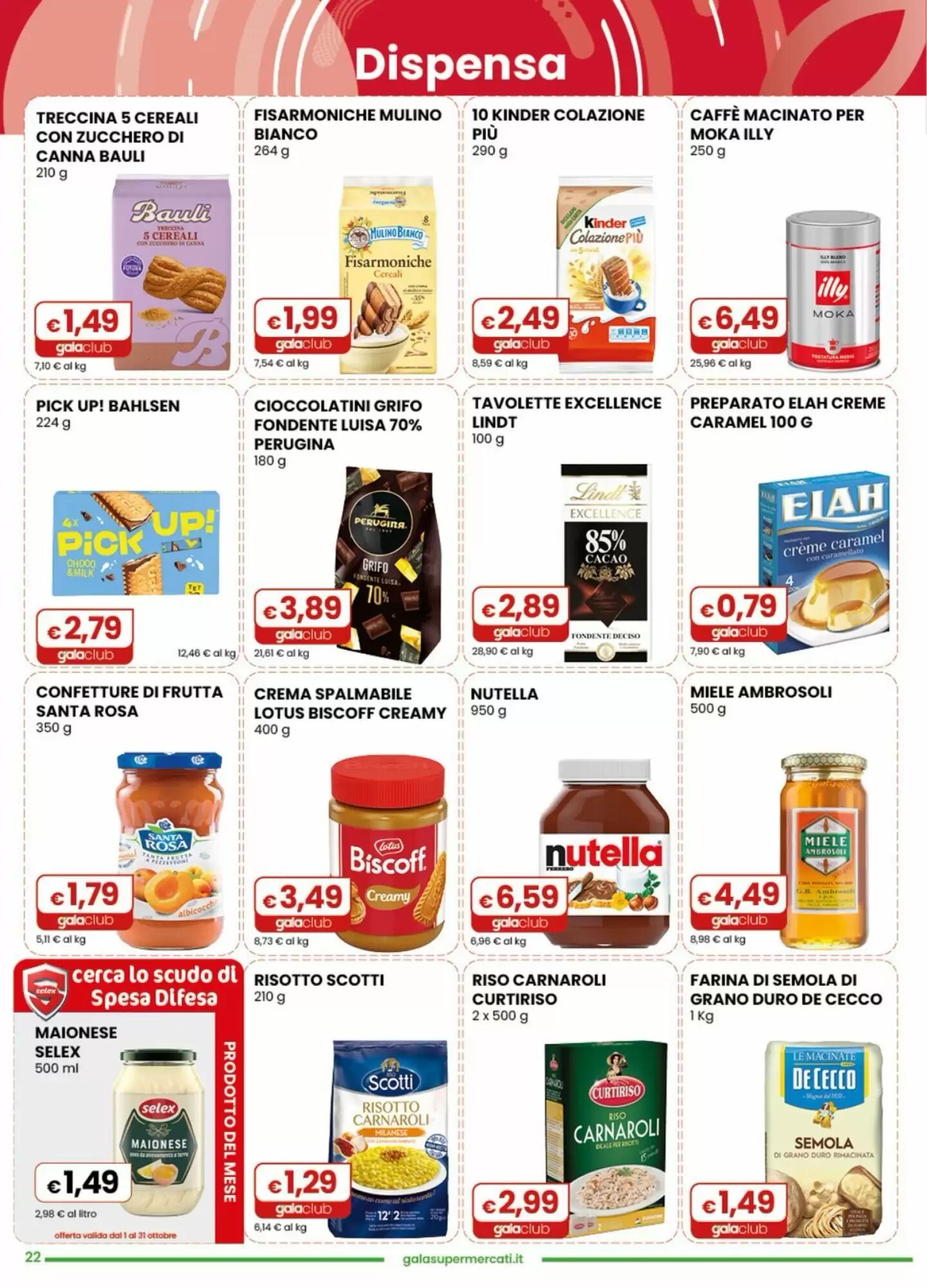 Volantino promozionale Gala Supermercati  valide dal 07/10/2026 - Pagina 22.