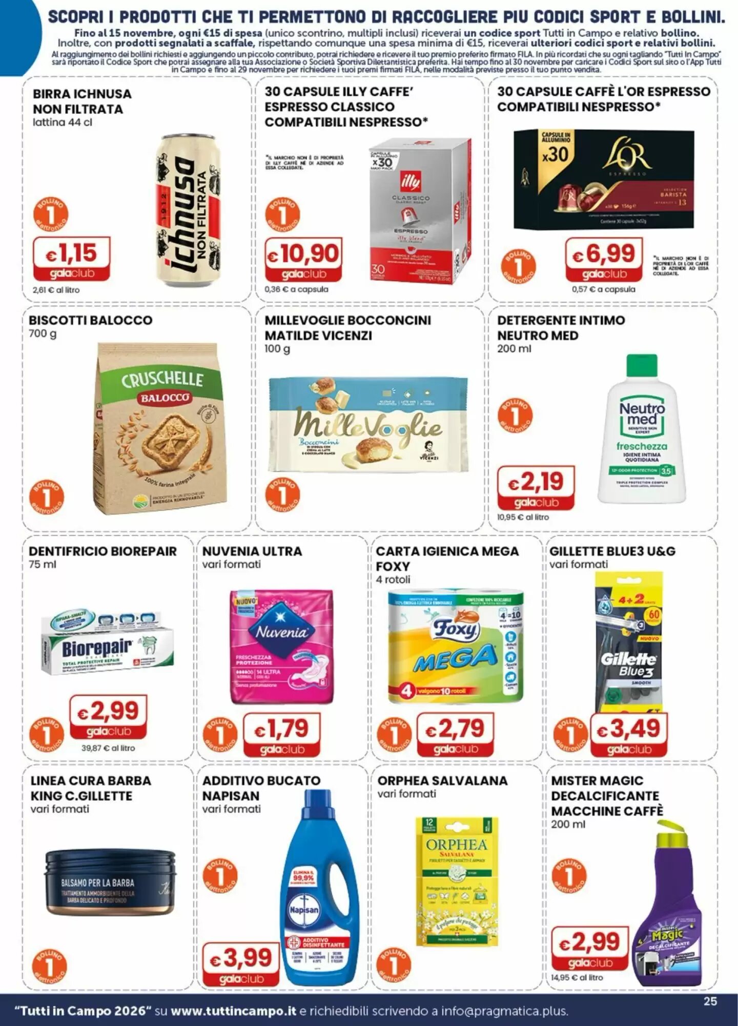 Volantino promozionale Gala Supermercati  valide dal 07/10/2026 - Pagina 25.