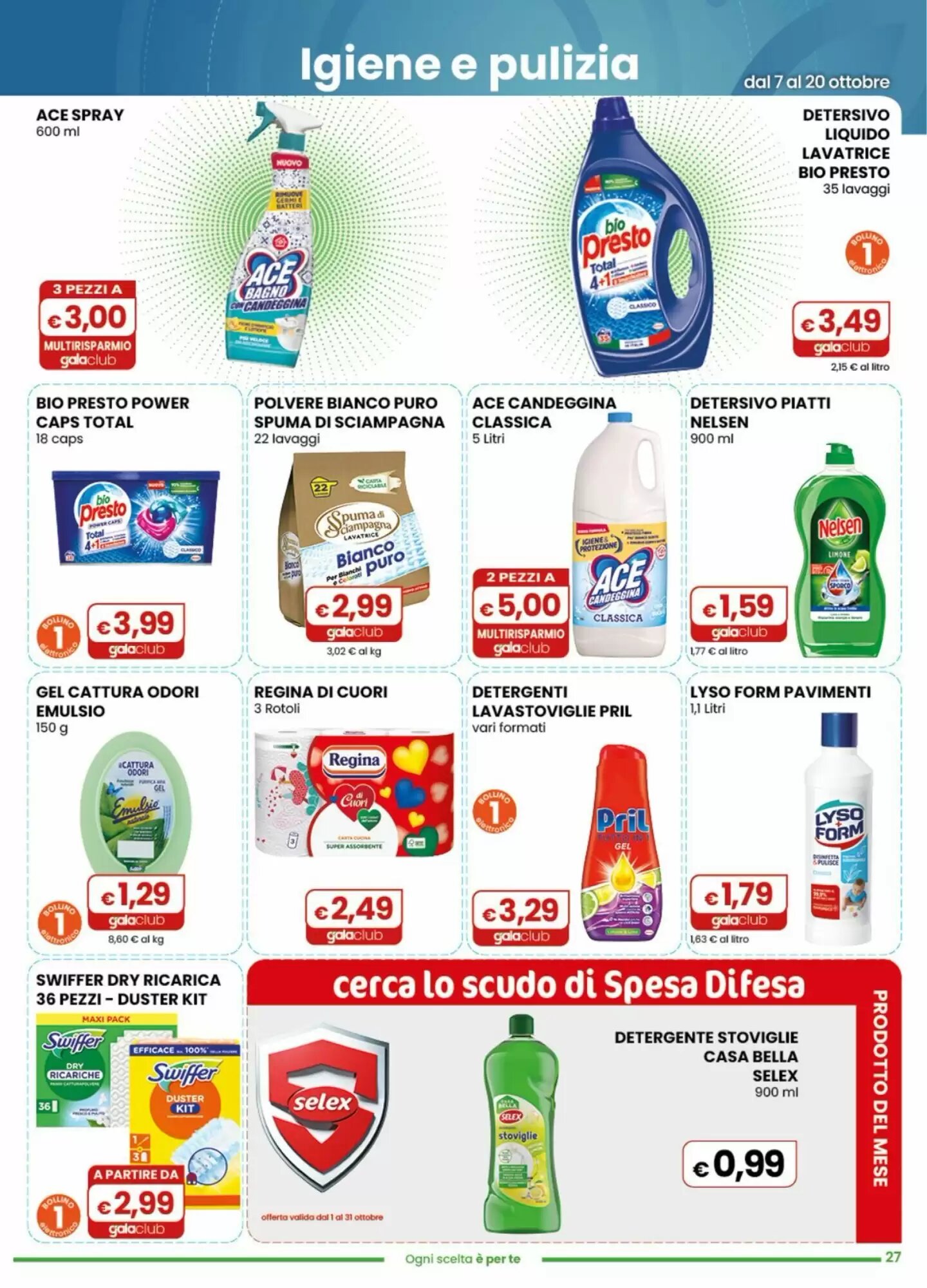 Volantino promozionale Gala Supermercati  valide dal 07/10/2026 - Pagina 27.