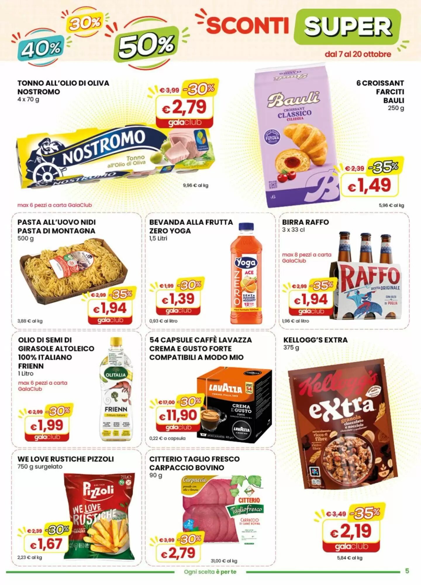 Volantino promozionale Gala Supermercati  valide dal 07/10/2026 - Pagina 5.