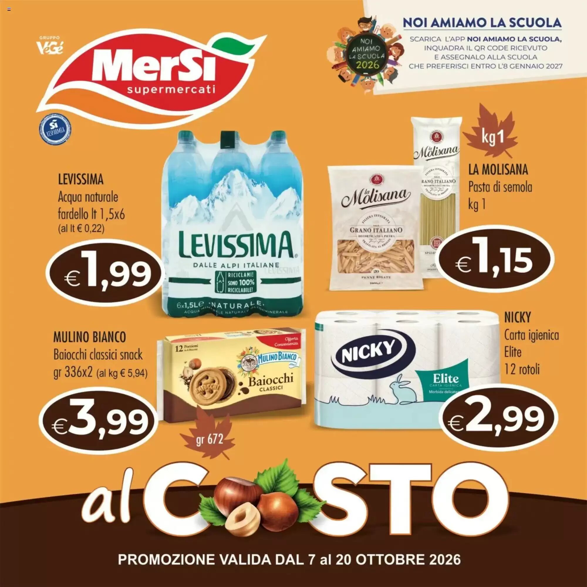 Volantino promozionale MerSi Supermercati  valide dal 07/10/2026 - Pagina 1.