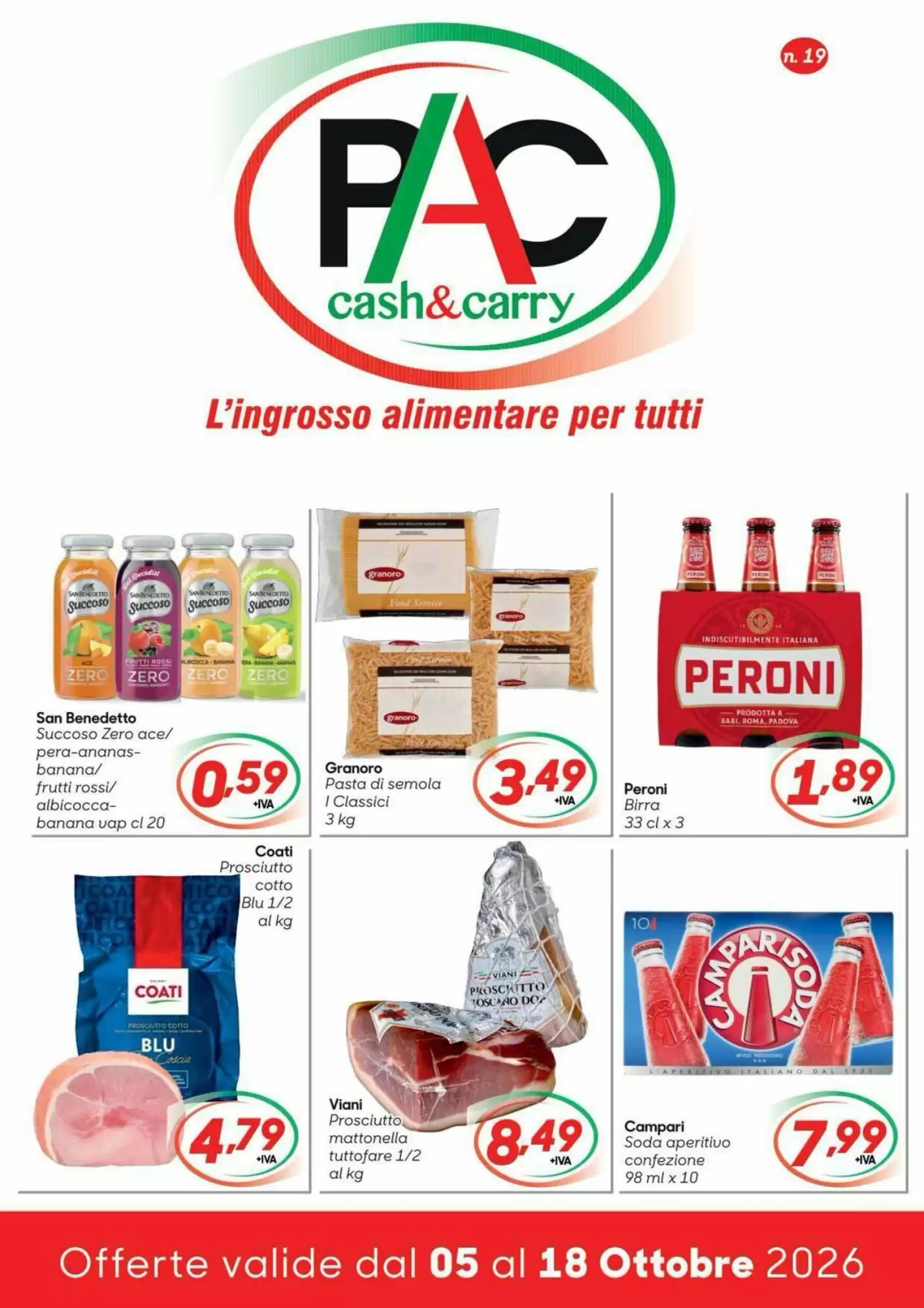 Volantino promozionale Pac Cash&Carry valide dal 07/10/2026 - Pagina 1.