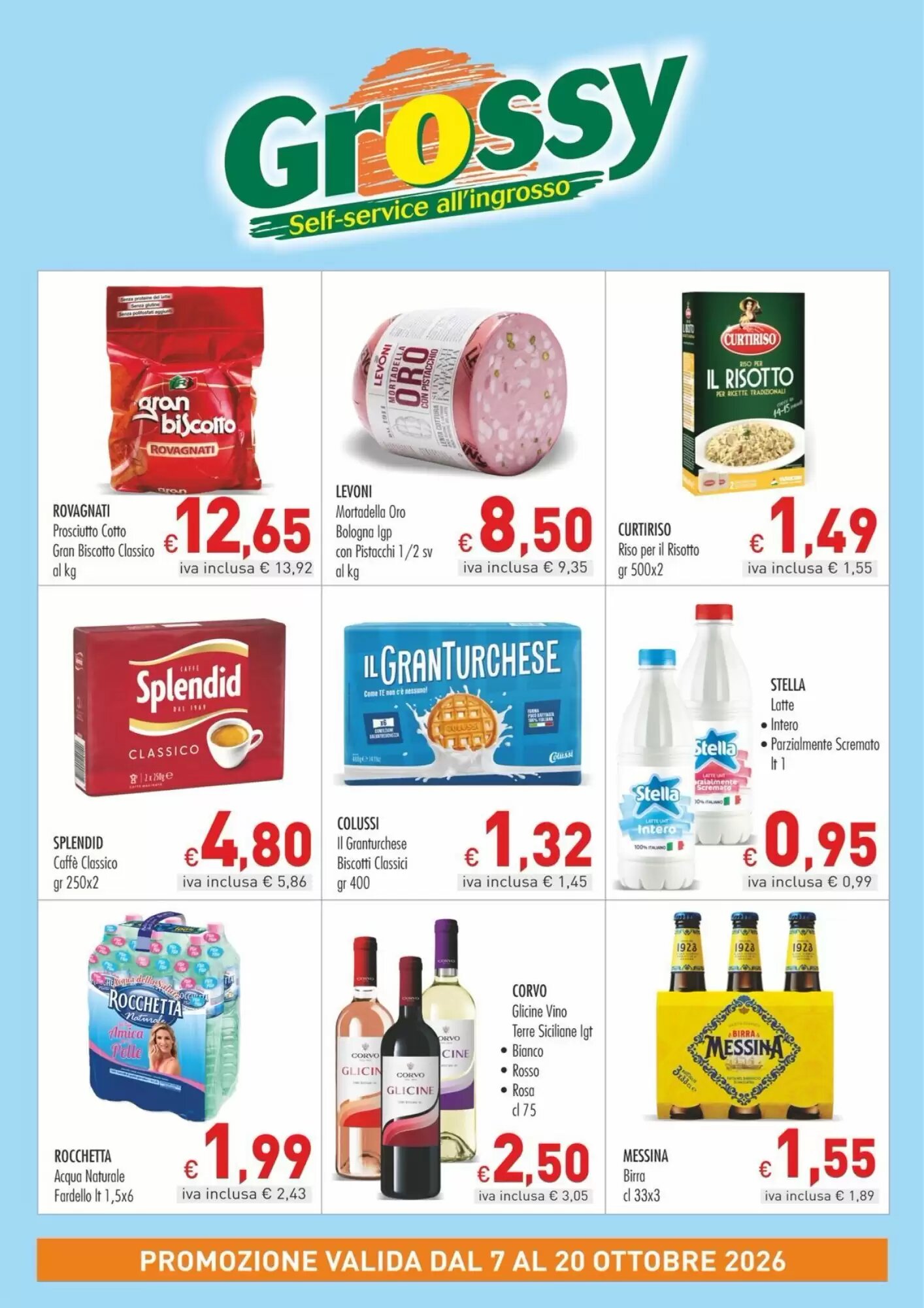 Volantino promozionale Grossy  valide dal 07/10/2026 - Pagina 1.