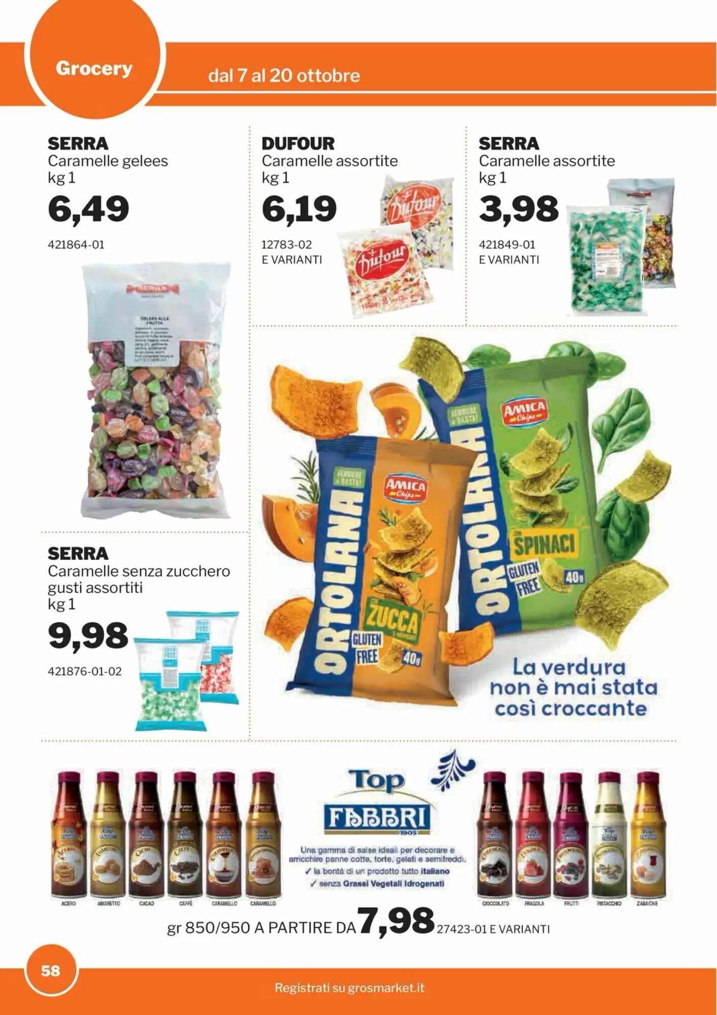 Volantino promozionale GrosMarket  valide dal 07/10/2026 - Pagina 58.