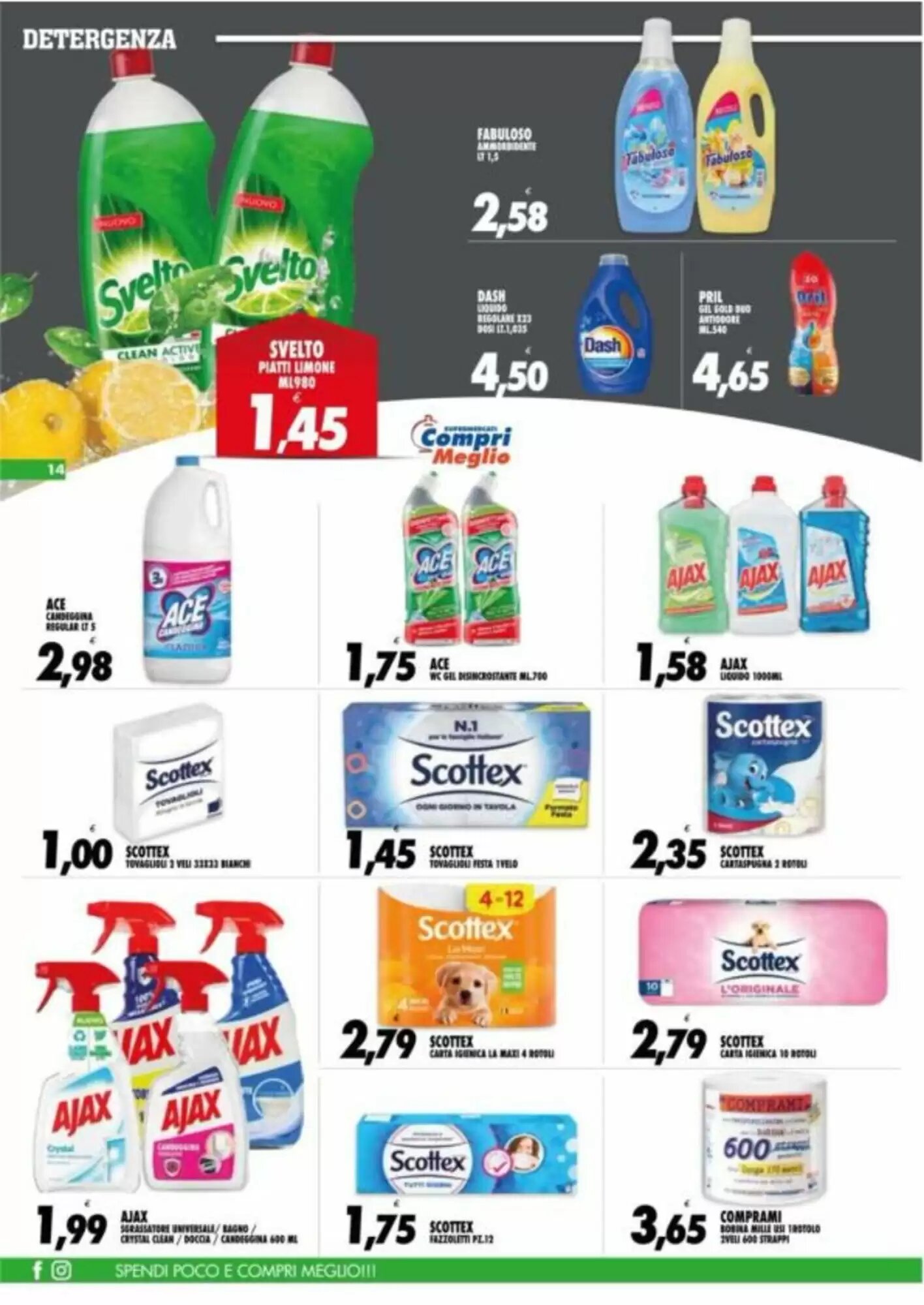 Volantino promozionale Compri Meglio  valide dal 07/10/2026 - Pagina 14.