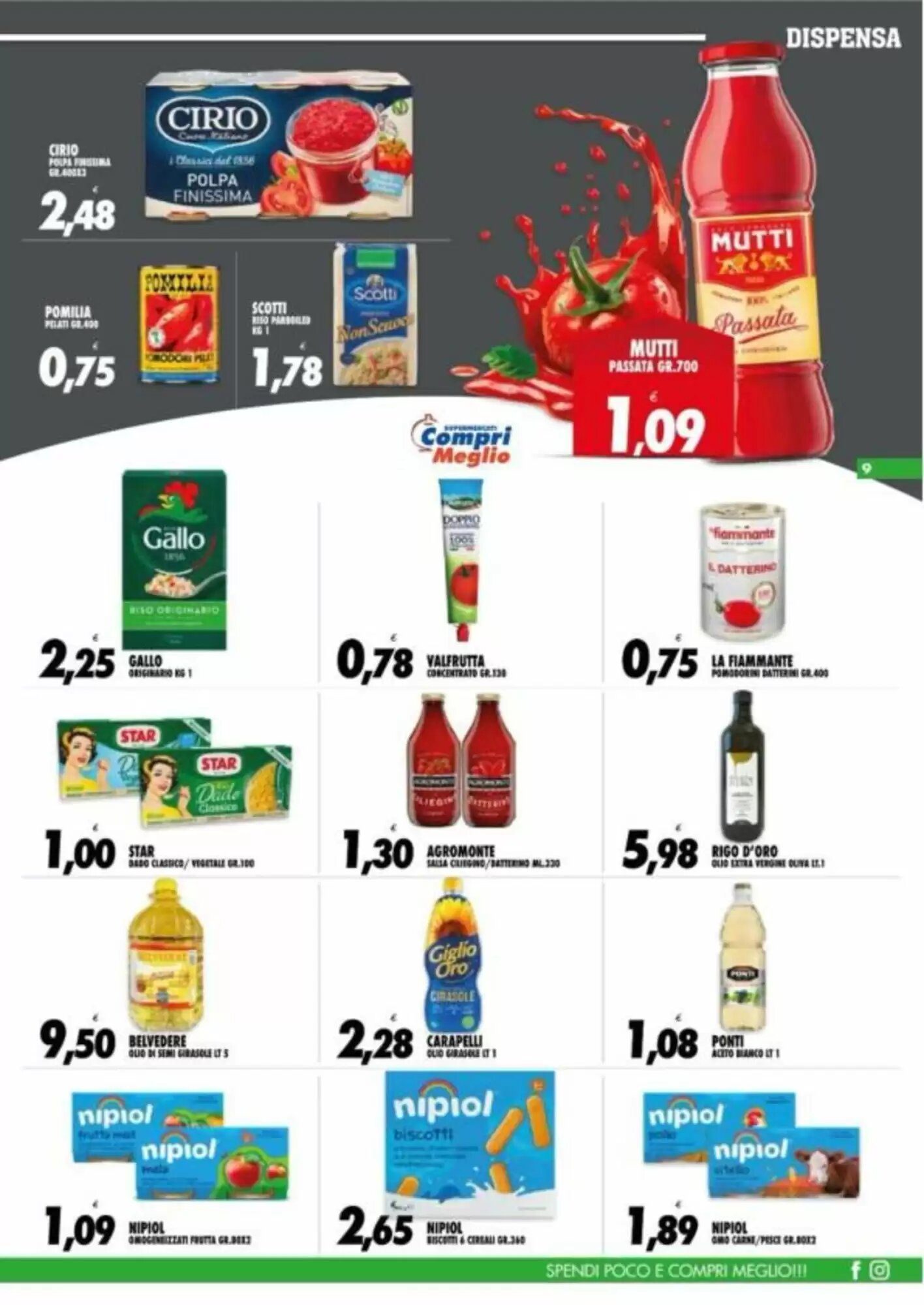 Volantino promozionale Compri Meglio  valide dal 07/10/2026 - Pagina 9.