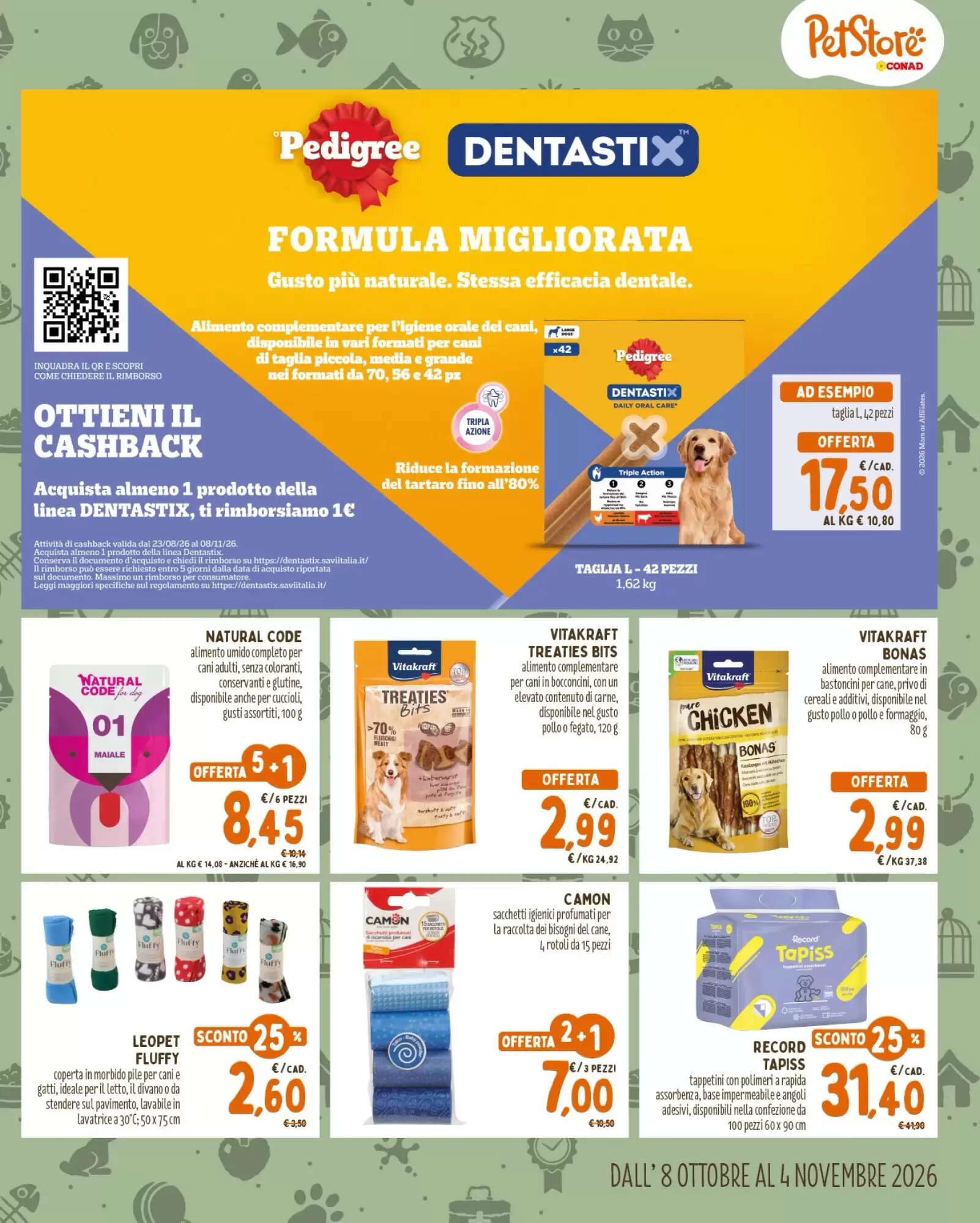 Volantino promozionale Pet Store Conad  valide dal 08/10/2026 - Pagina 3.