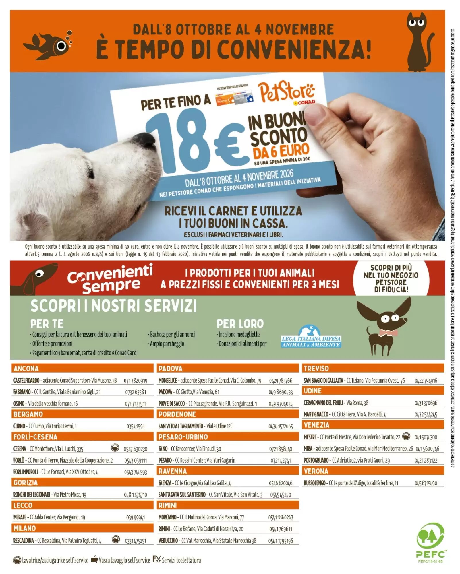 Volantino promozionale Pet Store Conad  valide dal 08/10/2026 - Pagina 8.