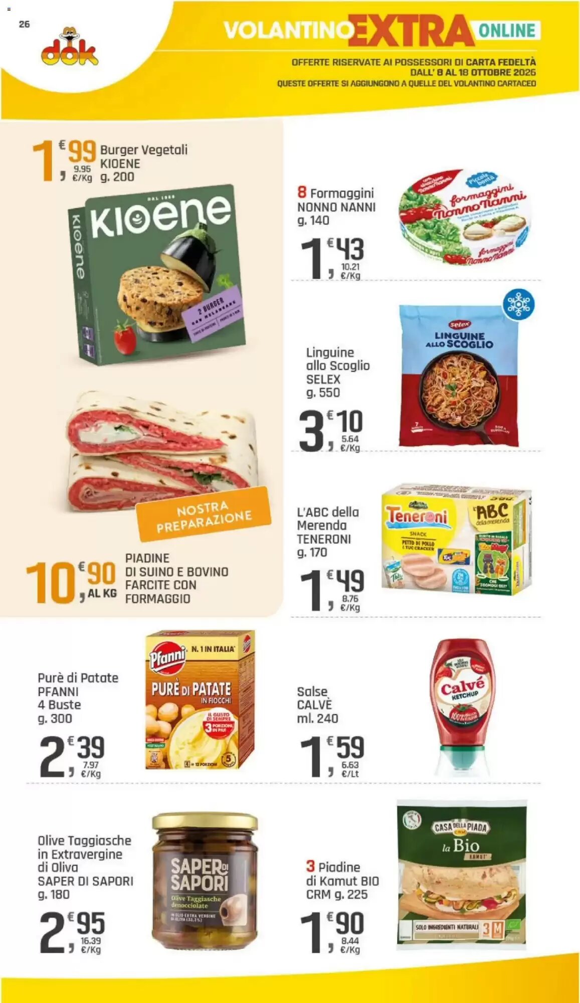 Volantino promozionale Supermercati Dok  valide dal 08/10/2026 - Pagina 26.