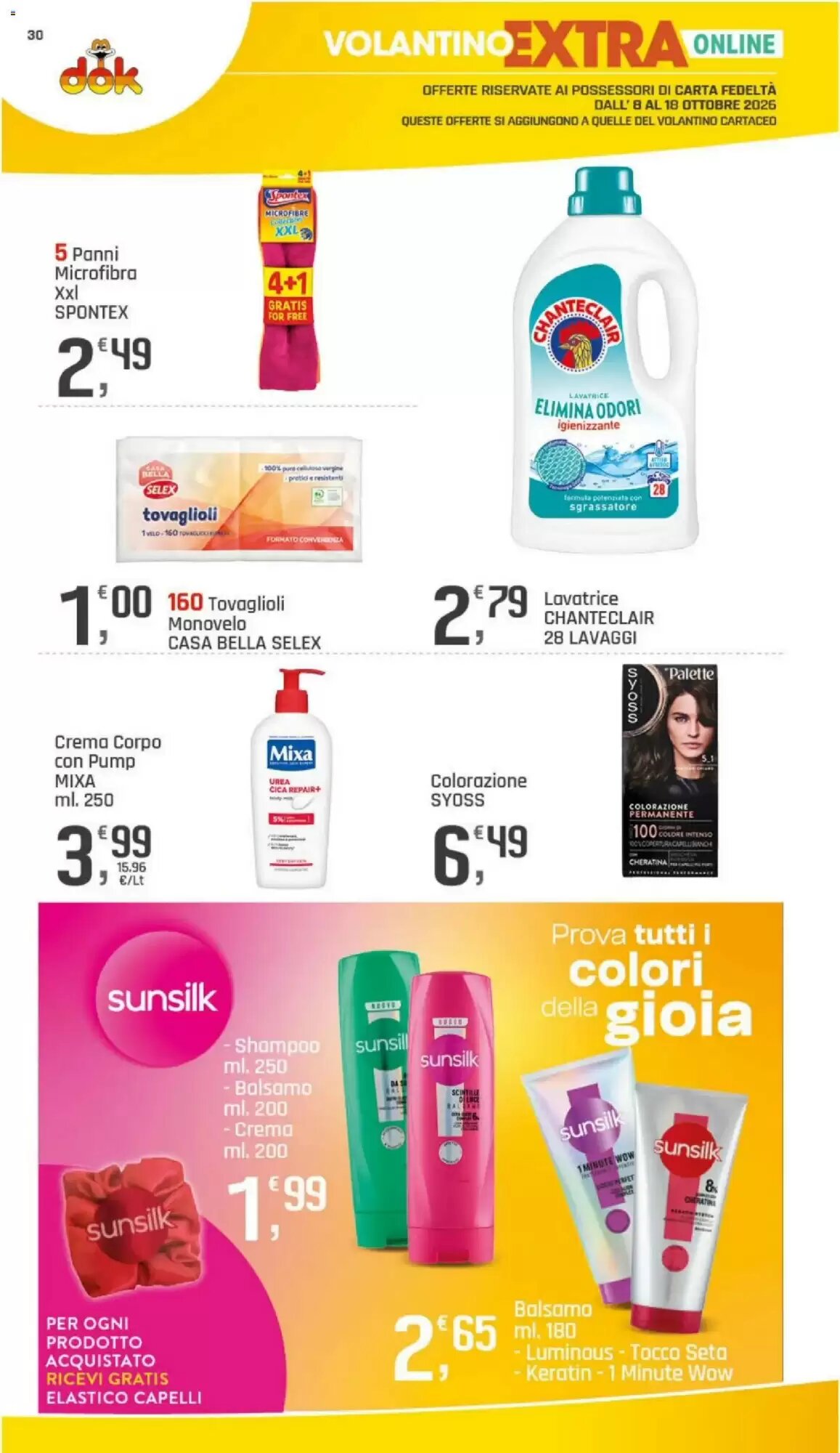 Volantino promozionale Supermercati Dok  valide dal 08/10/2026 - Pagina 30.