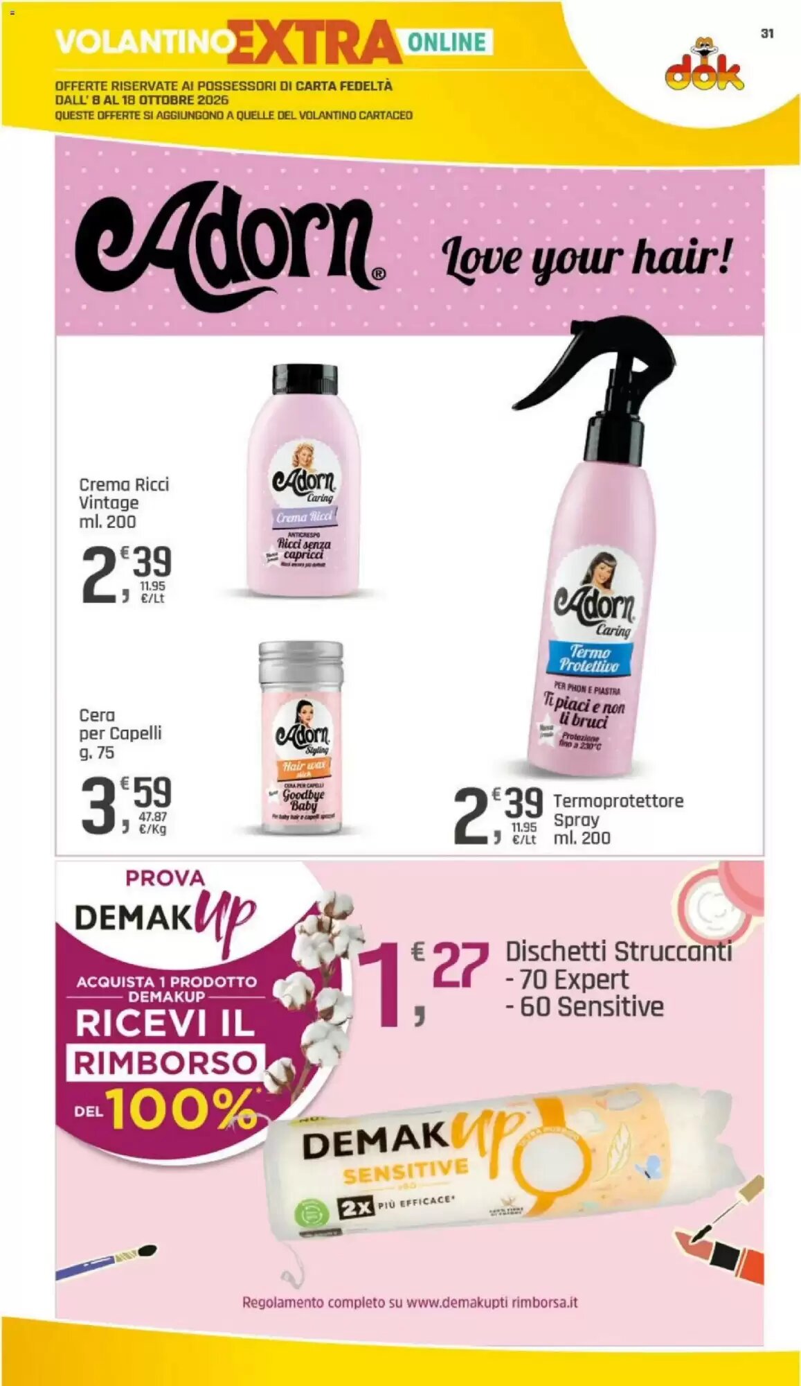 Volantino promozionale Supermercati Dok  valide dal 08/10/2026 - Pagina 31.