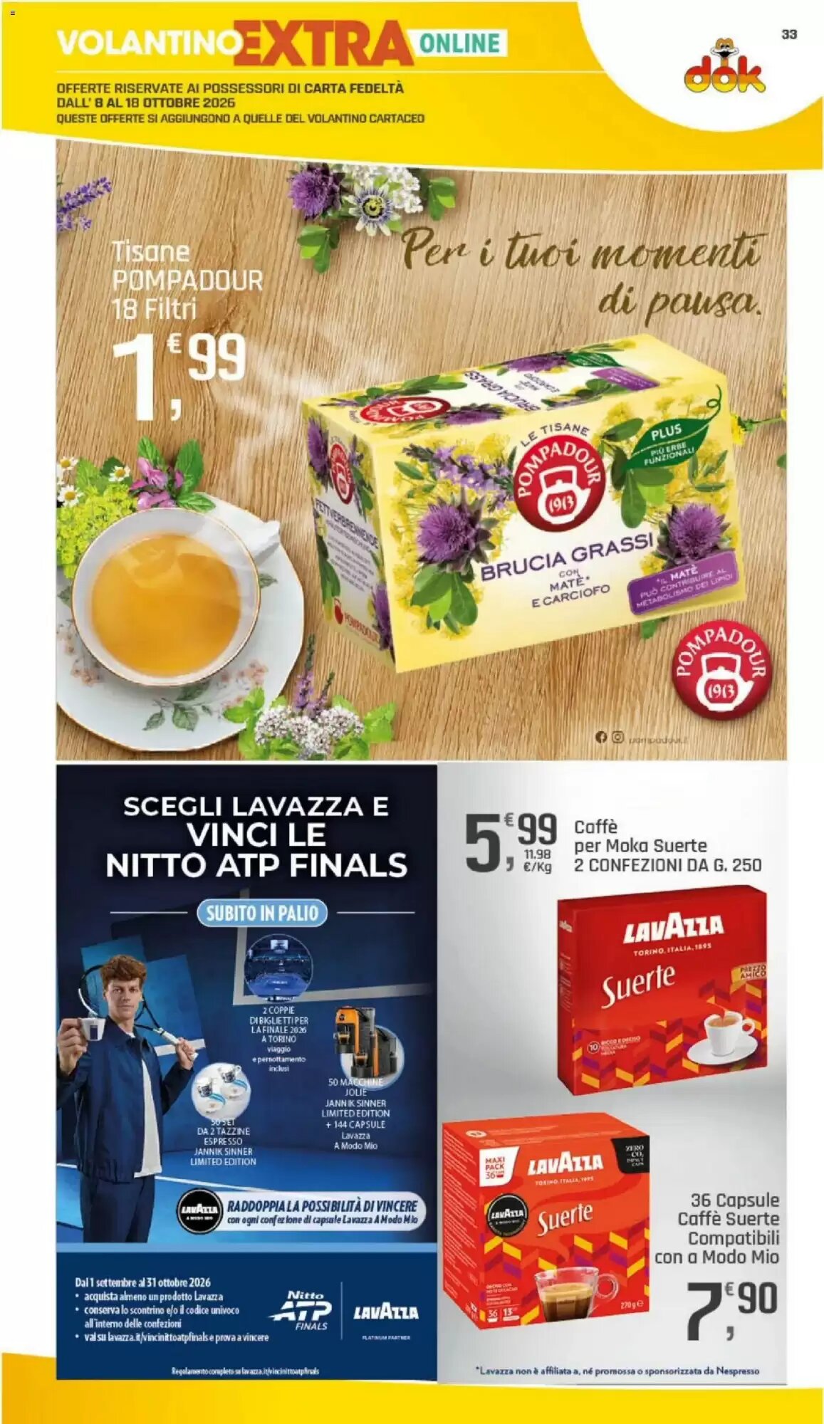 Volantino promozionale Supermercati Dok  valide dal 08/10/2026 - Pagina 33.
