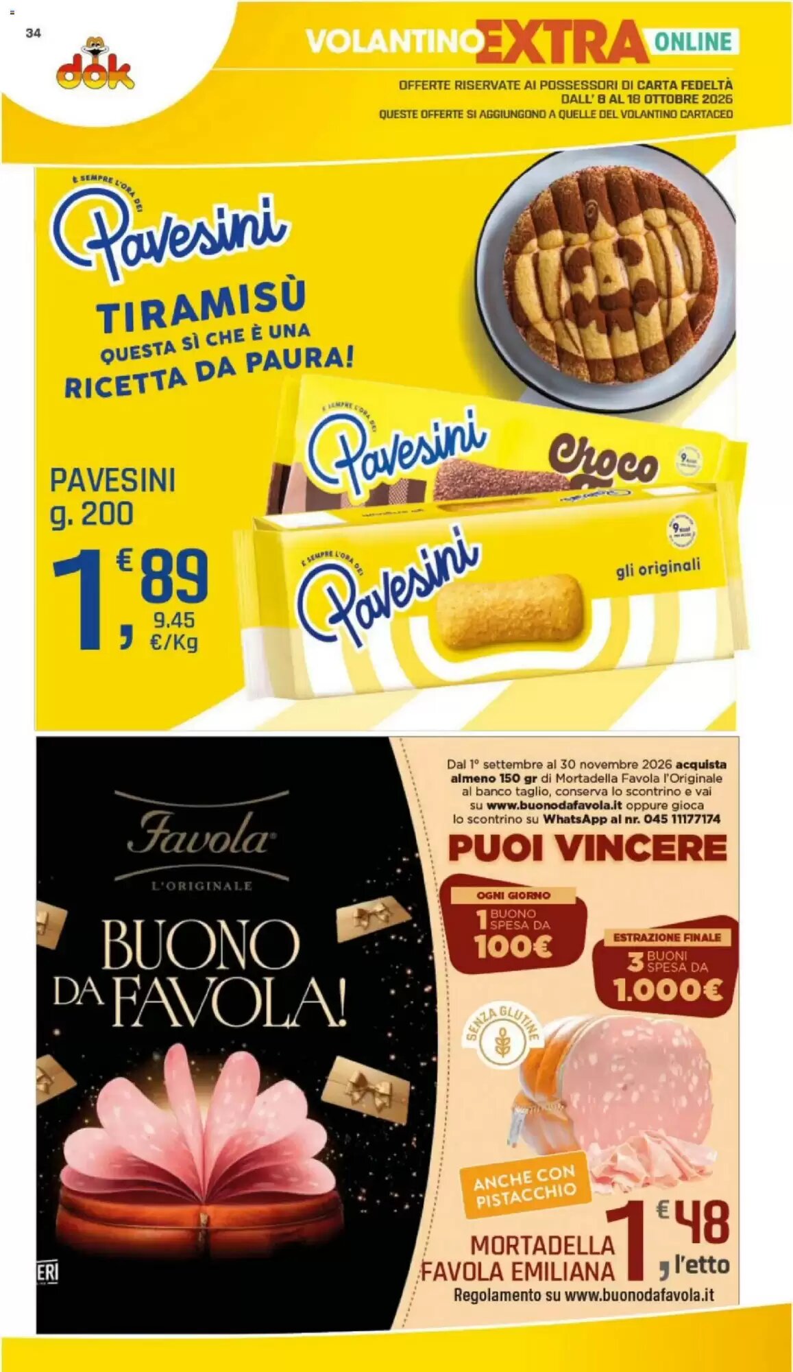 Volantino promozionale Supermercati Dok  valide dal 08/10/2026 - Pagina 34.