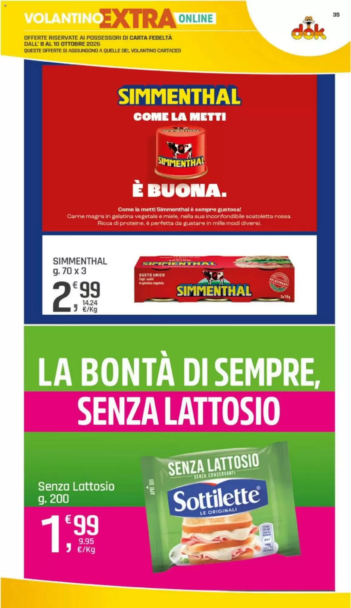 Volantino promozionale Supermercati Dok  valide dal 08/10/2026 - Pagina 35.