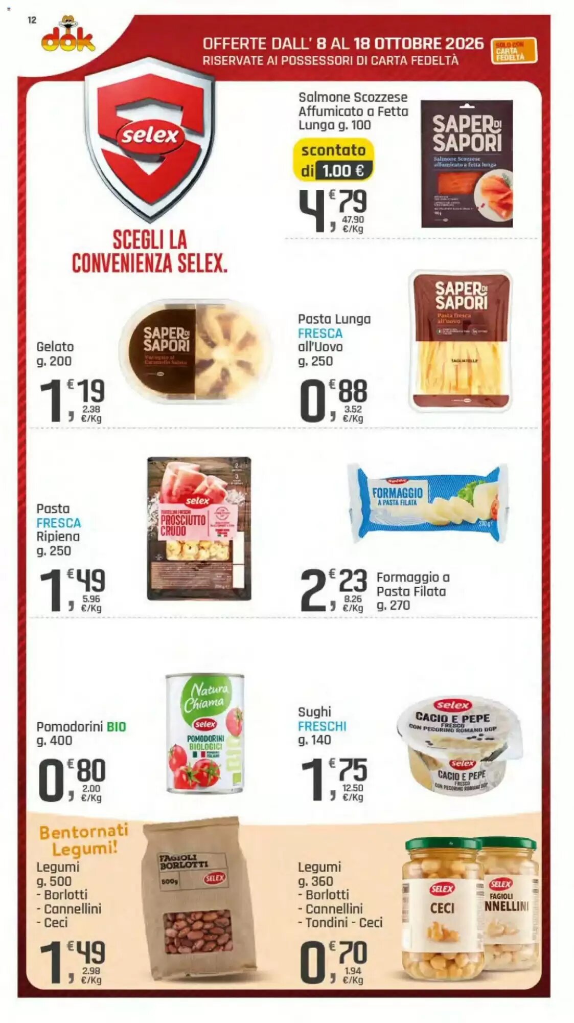Volantino promozionale Supermercati Dok  valide dal 08/10/2026 - Pagina 12.