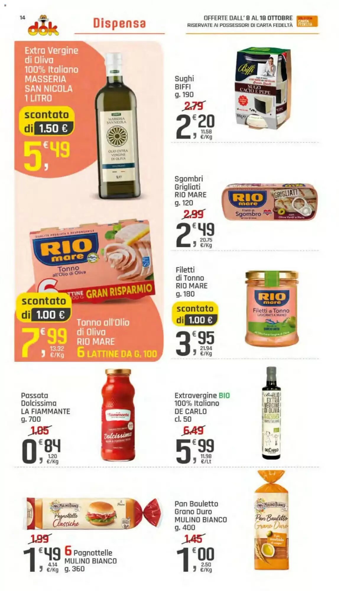 Volantino promozionale Supermercati Dok  valide dal 08/10/2026 - Pagina 14.