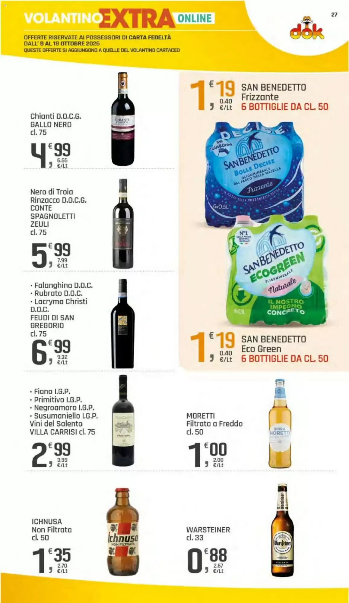 Volantino promozionale Supermercati Dok  valide dal 08/10/2026 - Pagina 27.
