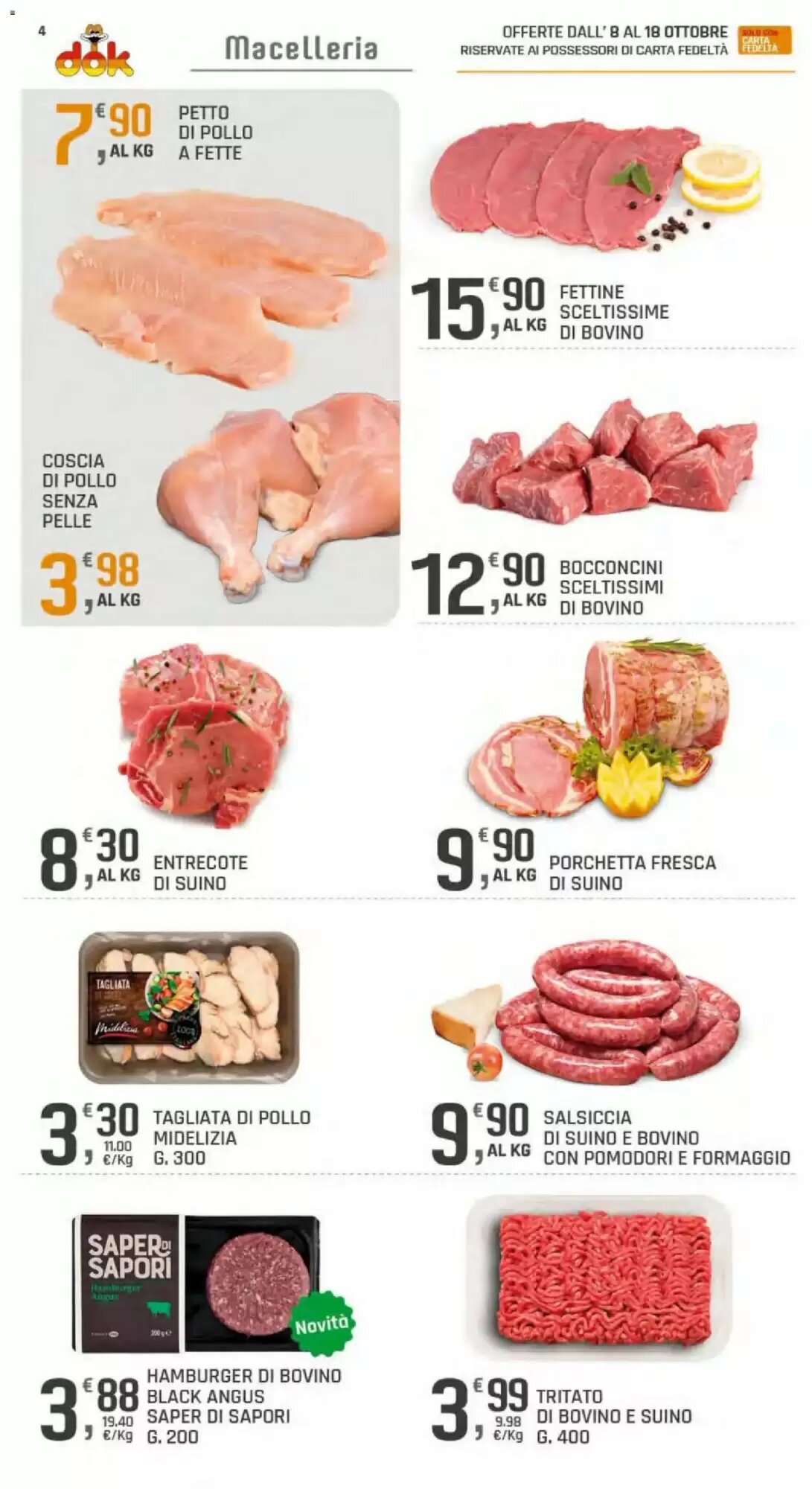 Volantino promozionale Supermercati Dok  valide dal 08/10/2026 - Pagina 4.