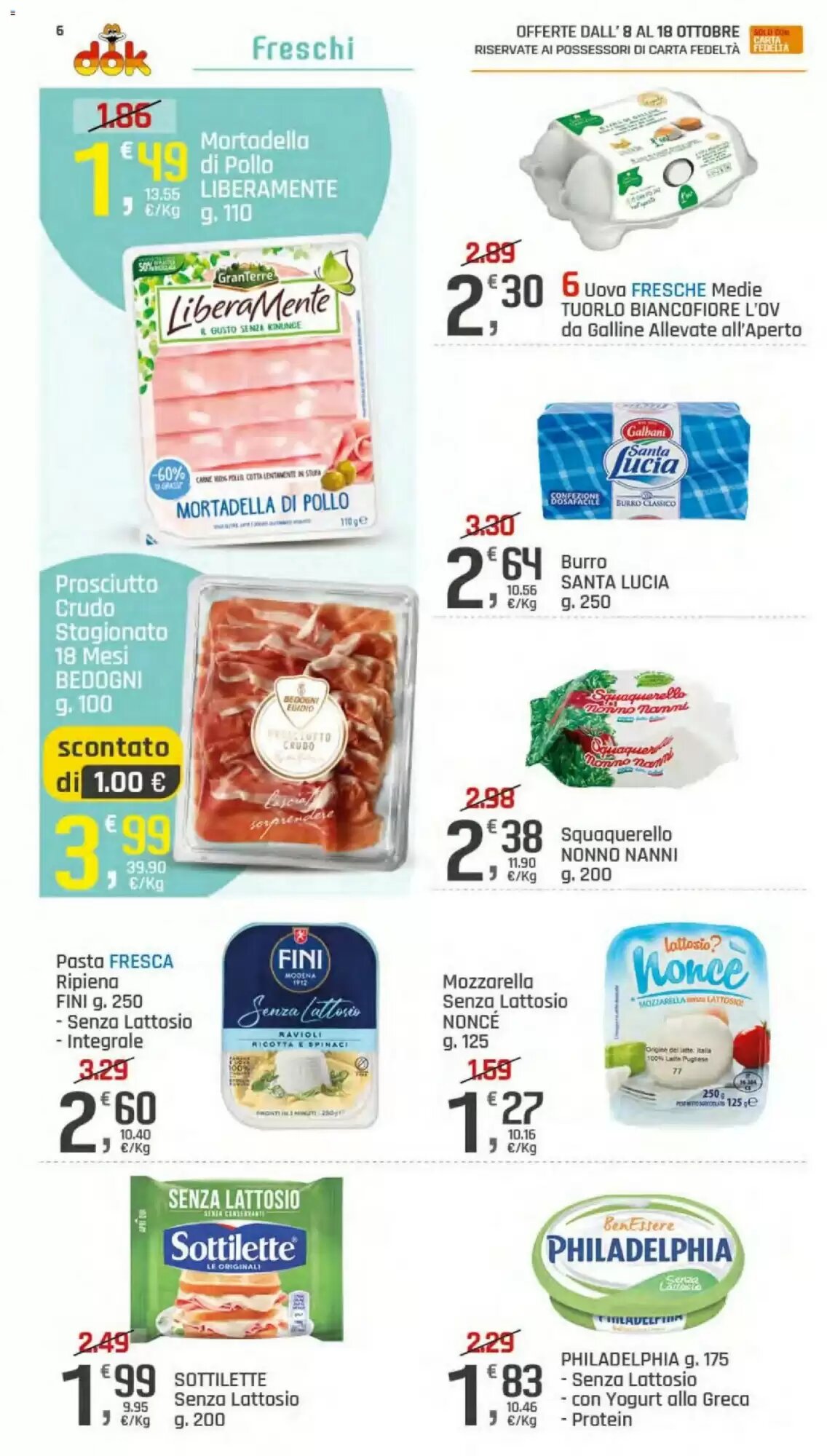 Volantino promozionale Supermercati Dok  valide dal 08/10/2026 - Pagina 6.