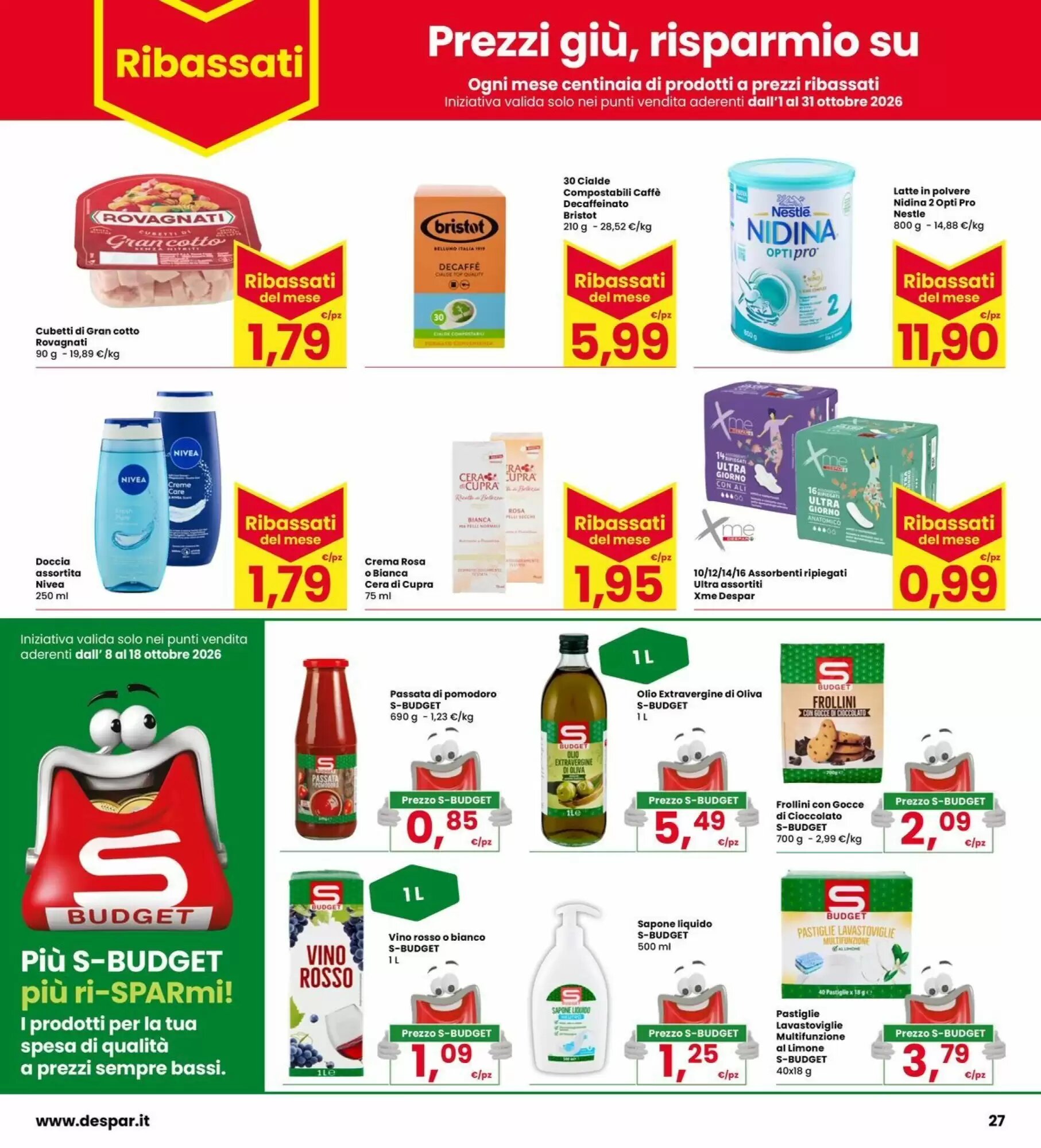 Volantino promozionale Eurospar  valide dal 08/10/2026 - Pagina 27.
