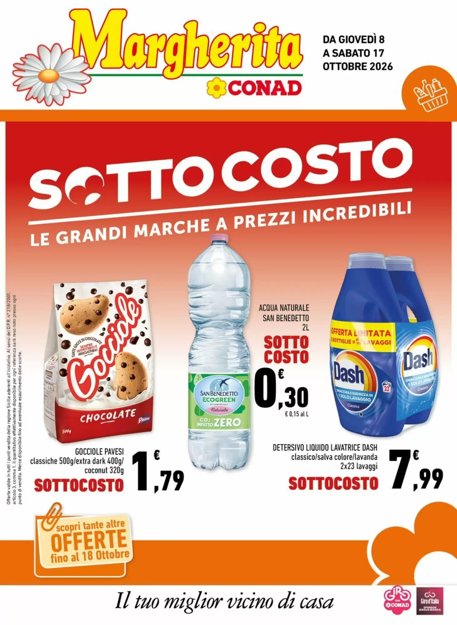 Volantino promozionale Conad Margherita  valide dal 08/10/2026 - Pagina 1.