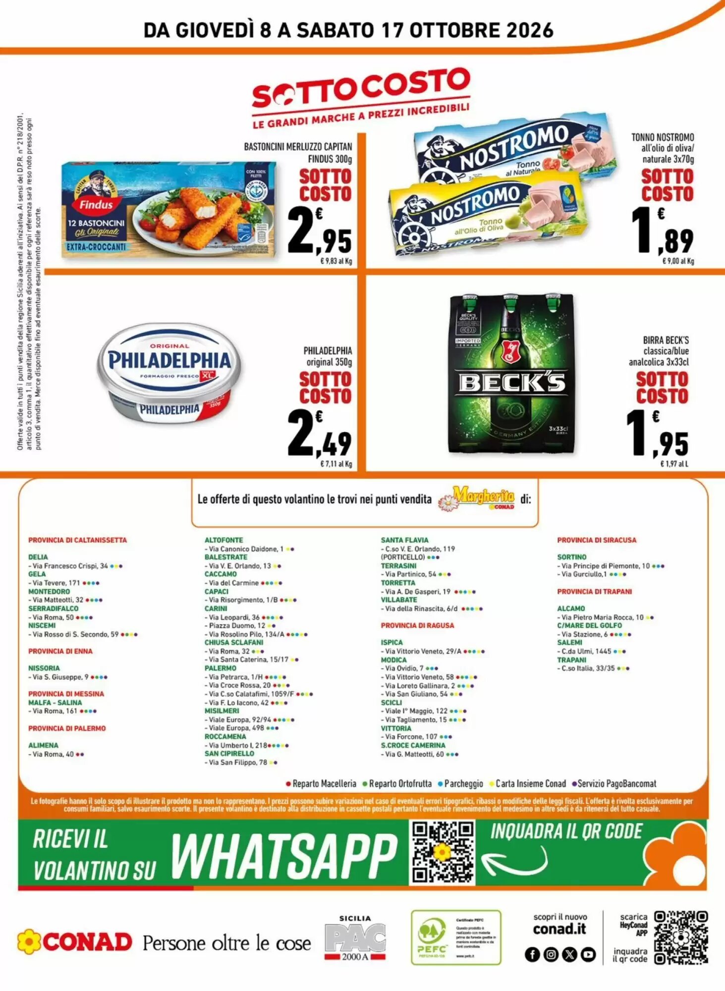 Volantino promozionale Conad Margherita  valide dal 08/10/2026 - Pagina 16.