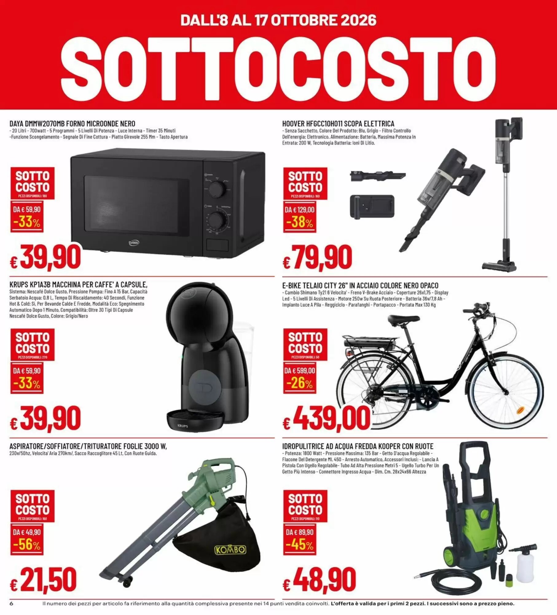 Volantino promozionale IperFamila  valide dal 08/10/2026 - Pagina 6.