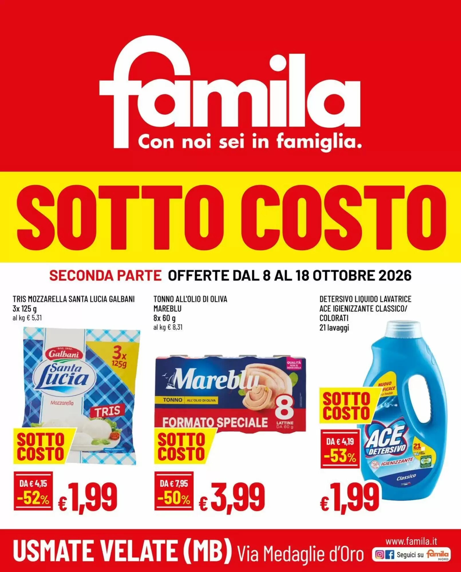 Volantino promozionale Famila valide dal 08/10/2026 - Pagina 1.