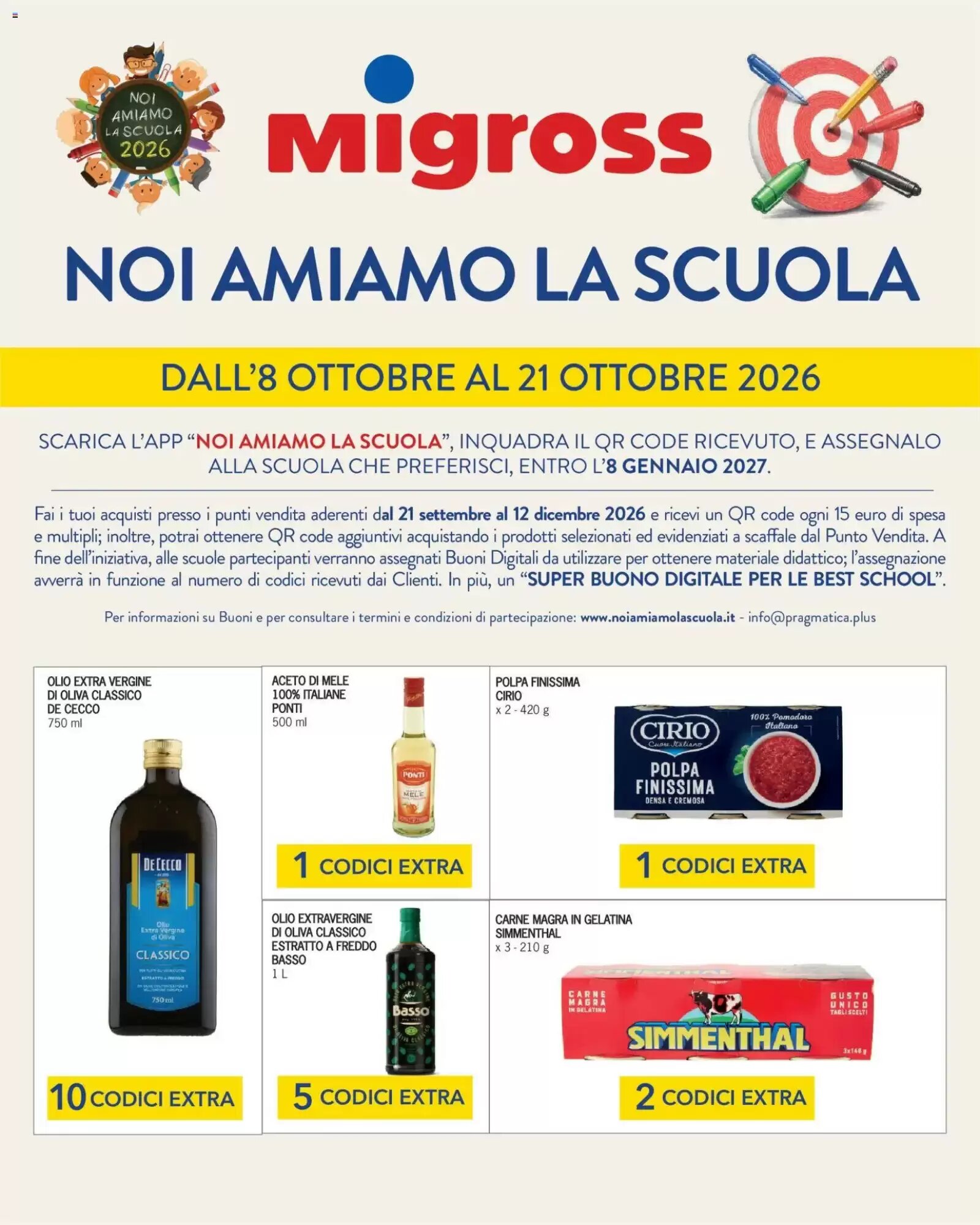 Volantino promozionale Migross Supermercati e Market  valide dal 08/10/2026 - Pagina 1.