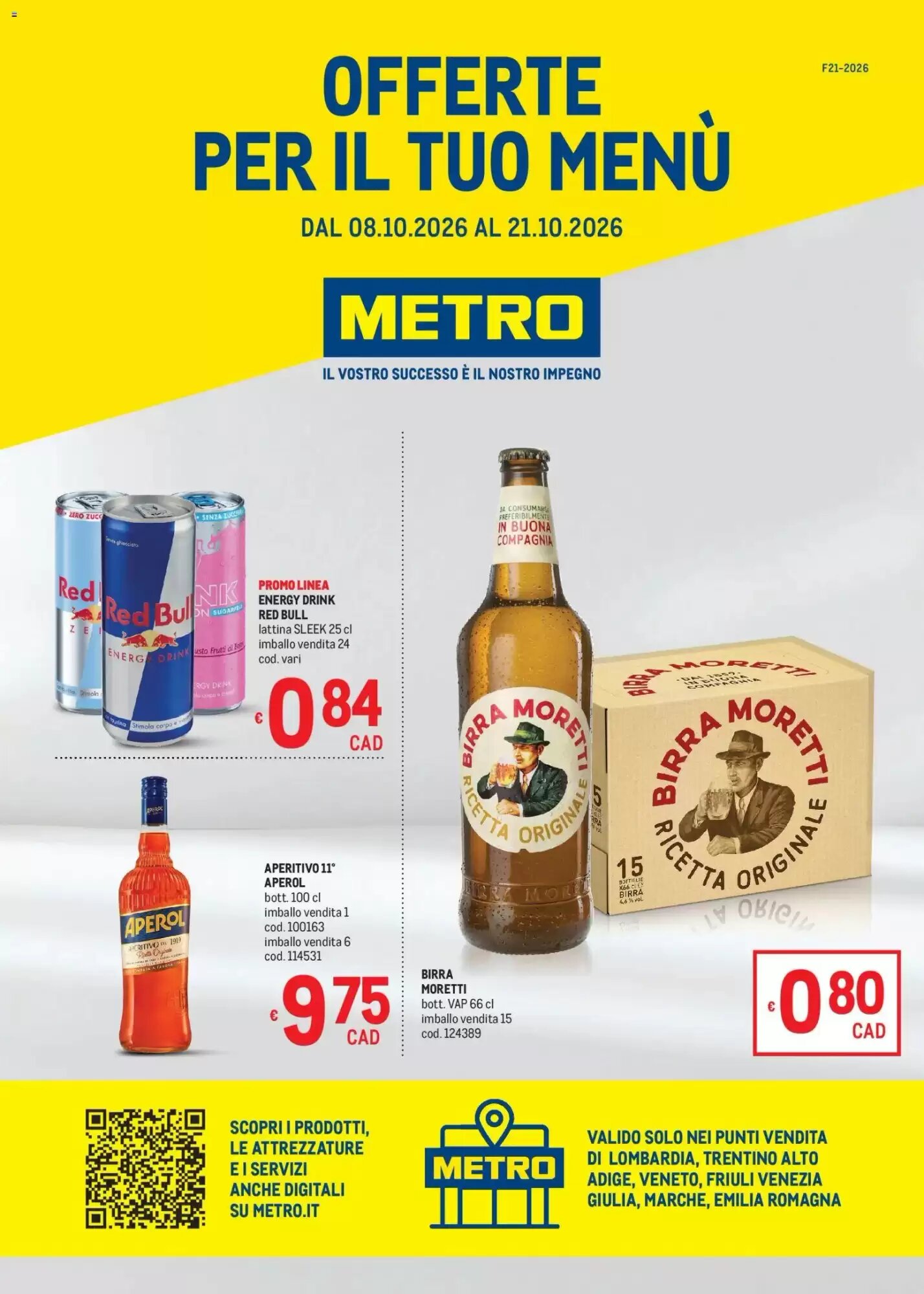 Volantino promozionale Metro  valide dal 08/10/2026 - Pagina 1.
