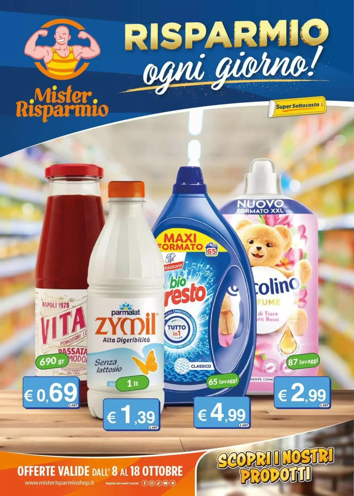 Volantino promozionale Mister Risparmio valide dal 08/10/2026 - Pagina 1.