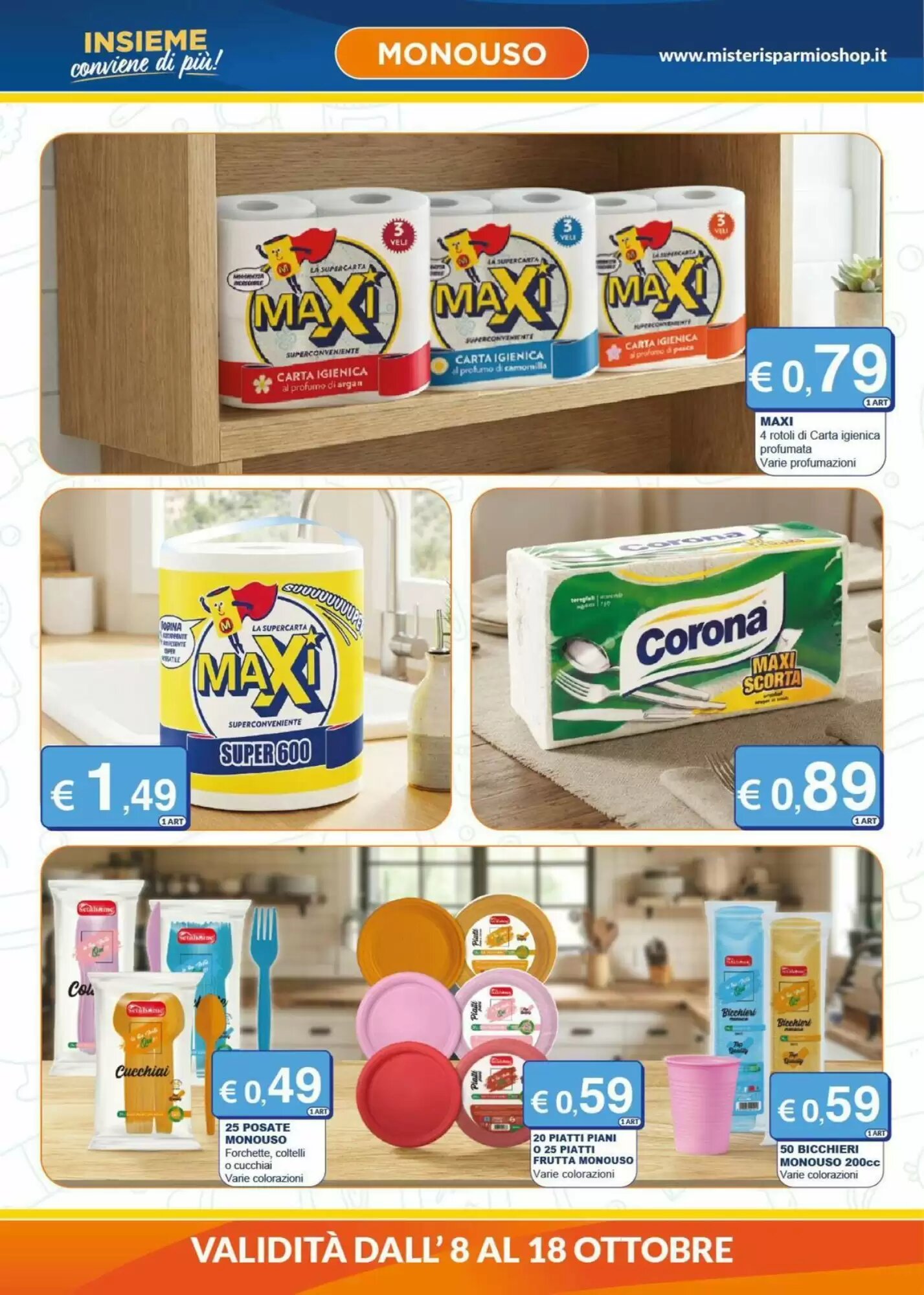 Volantino promozionale Mister Risparmio  valide dal 08/10/2026 - Pagina 6.