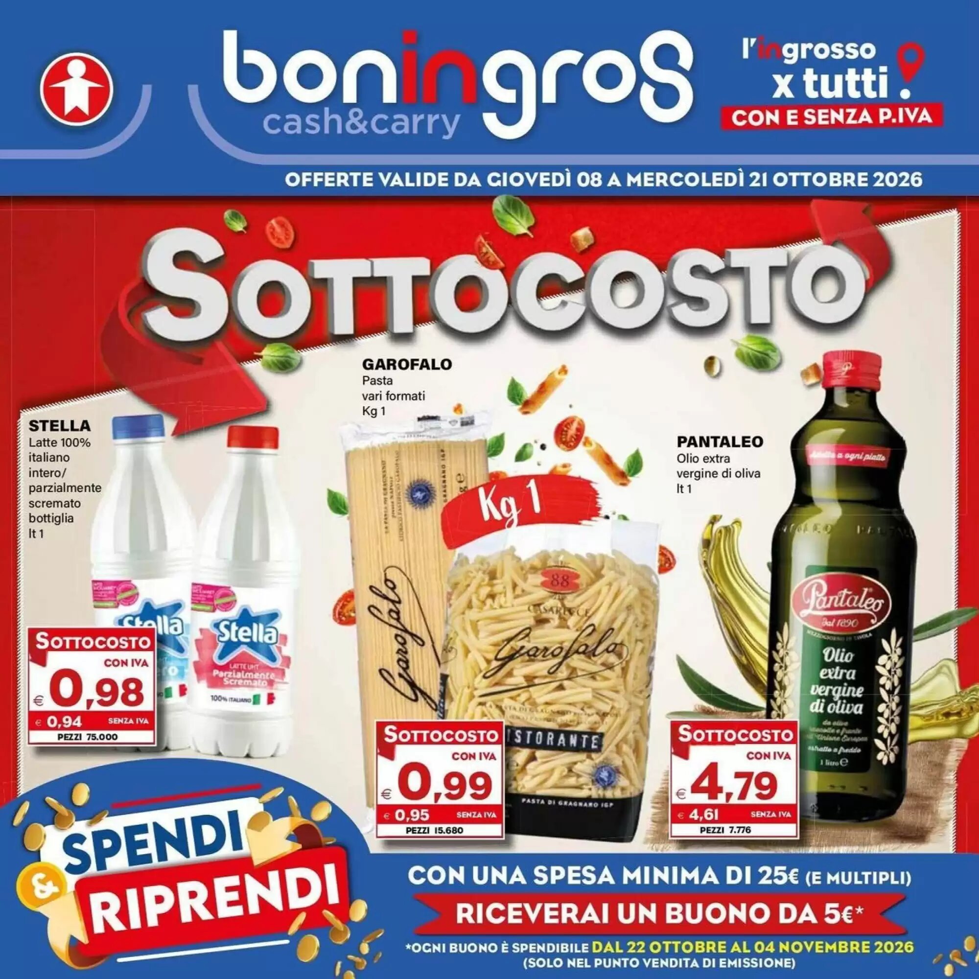 Volantino promozionale Boningros Cash and Carry  valide dal 08/10/2026 - Pagina 1.