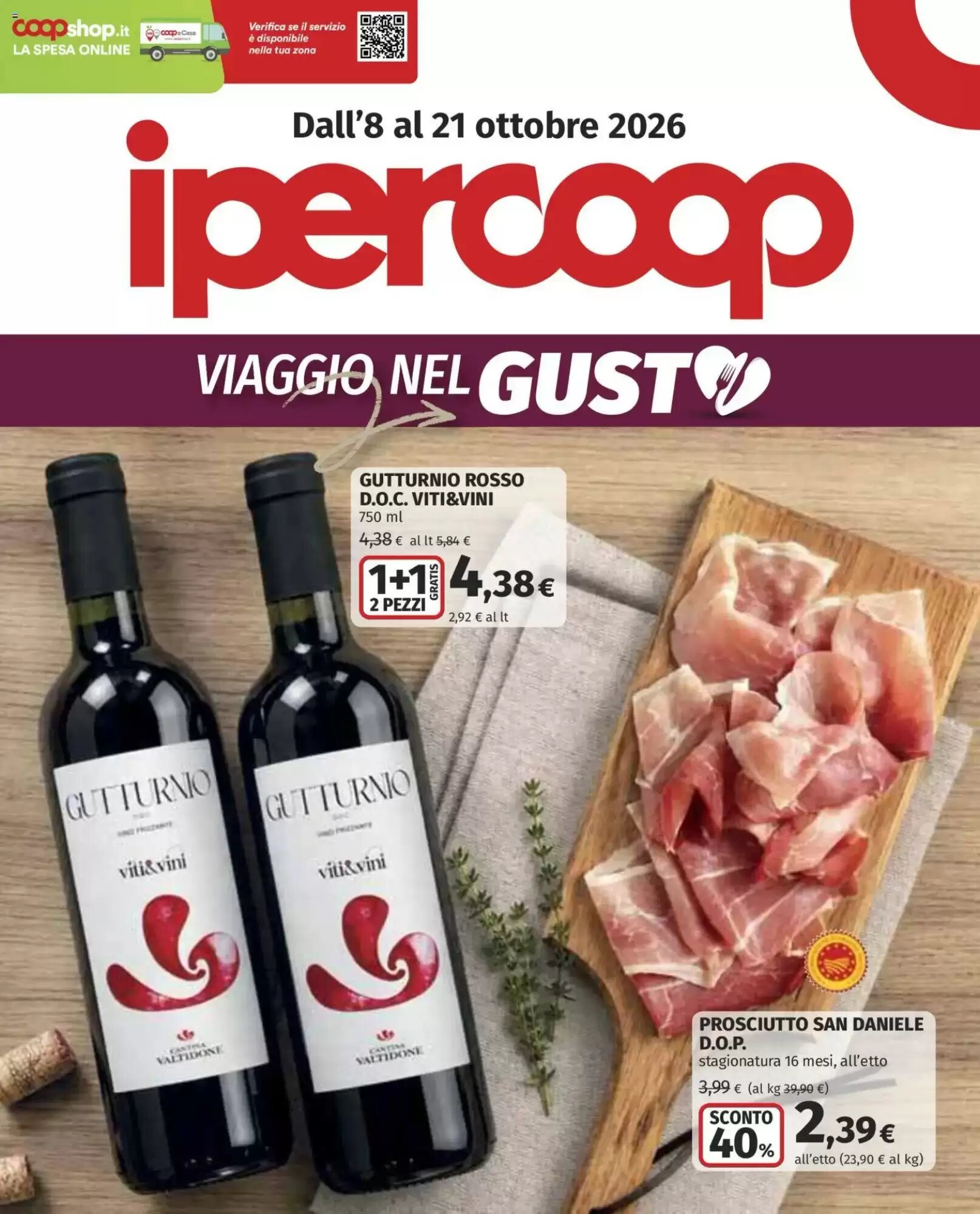 Volantino promozionale Ipercoop  valide dal 08/10/2026 - Pagina 1.