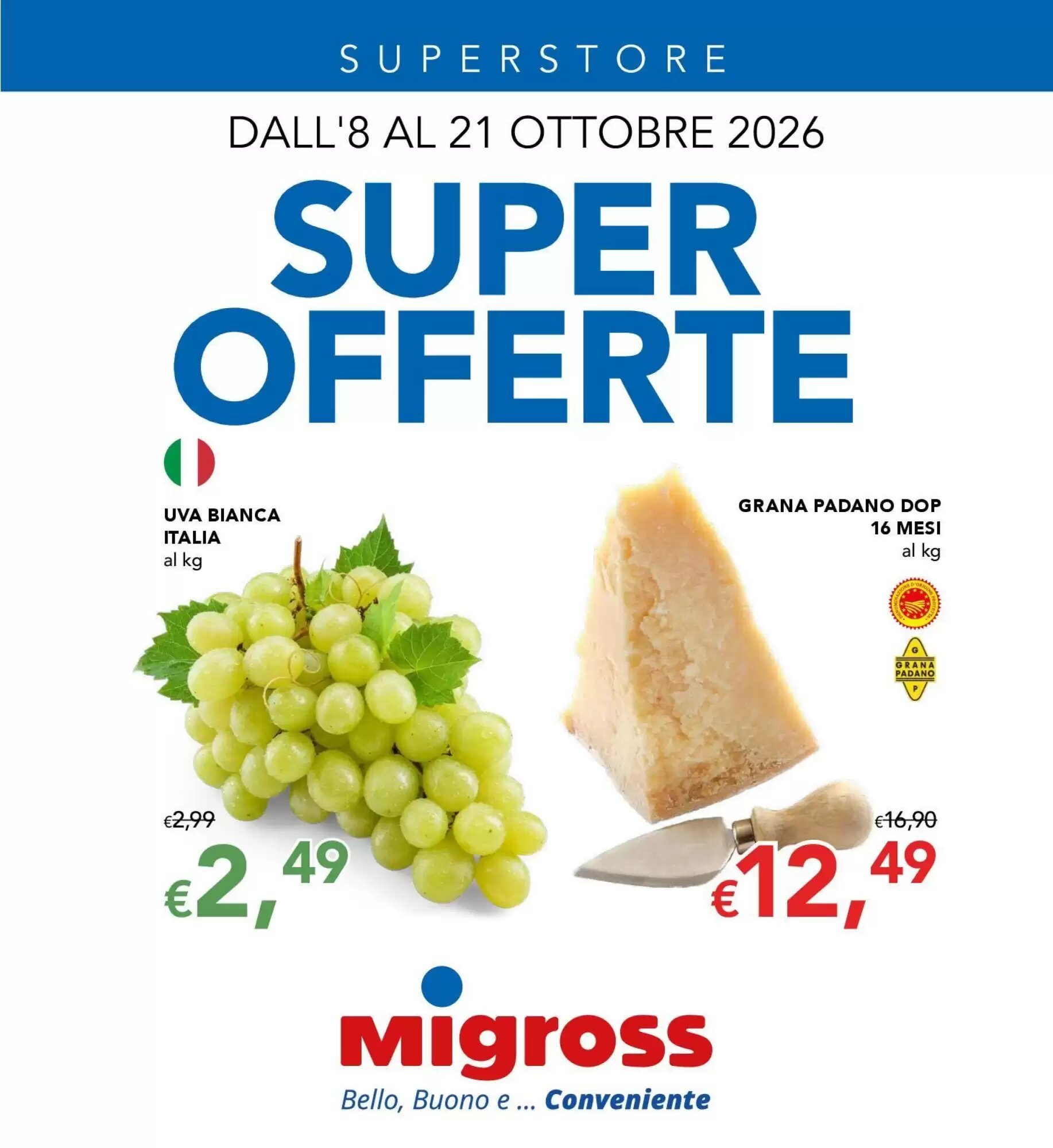 Volantino promozionale Migross Superstore  valide dal 08/10/2026 - Pagina 1.
