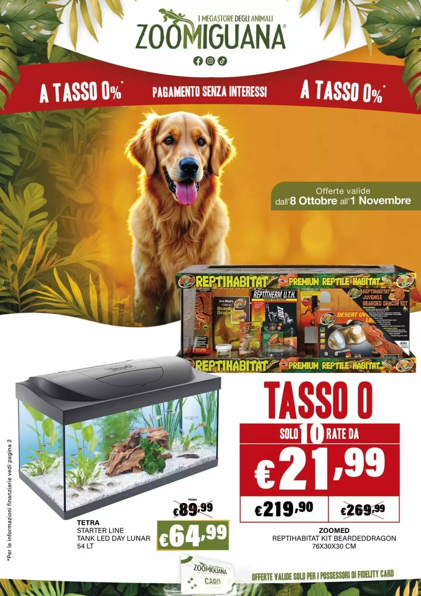 Volantino promozionale Zoomiguana  valide dal 08/10/2026 - Pagina 1.