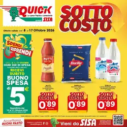 Volantino promozionale Quick Sisa  valide dal 08/10/2026