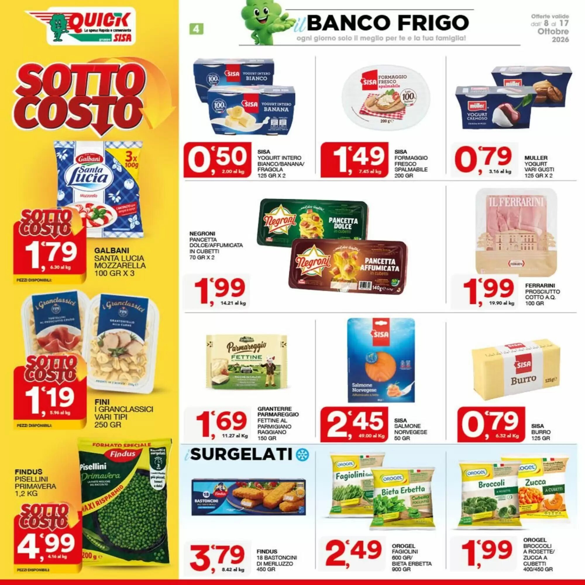 Volantino promozionale Quick Sisa  valide dal 08/10/2026 - Pagina 4.