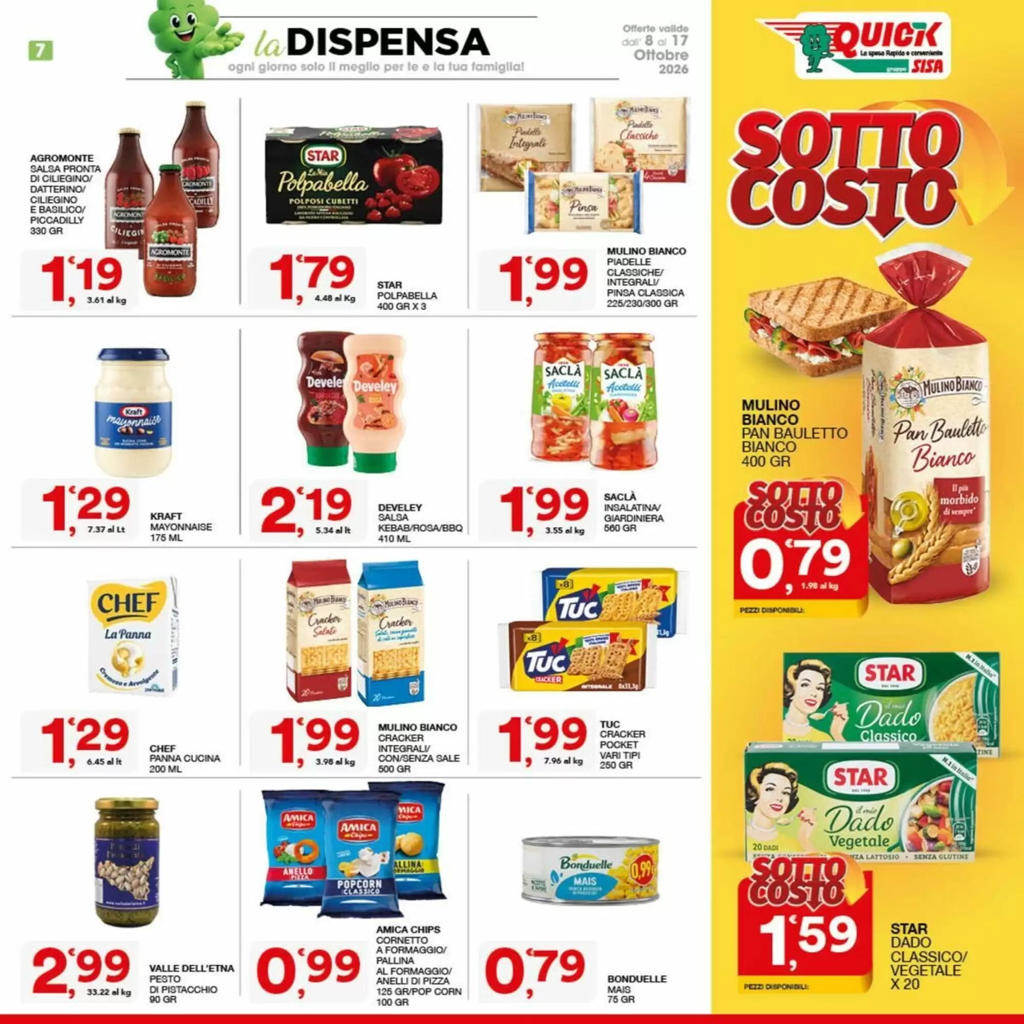 Volantino promozionale Quick Sisa  valide dal 08/10/2026 - Pagina 7.