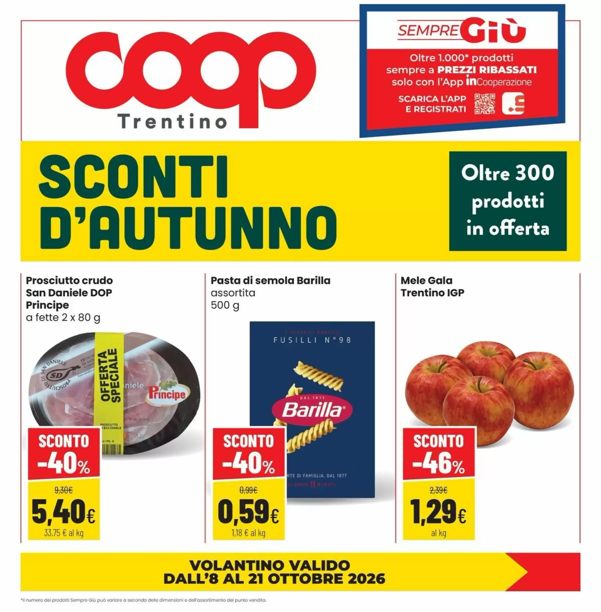 Volantino promozionale Coop Trentino  valide dal 08/10/2026 - Pagina 1.