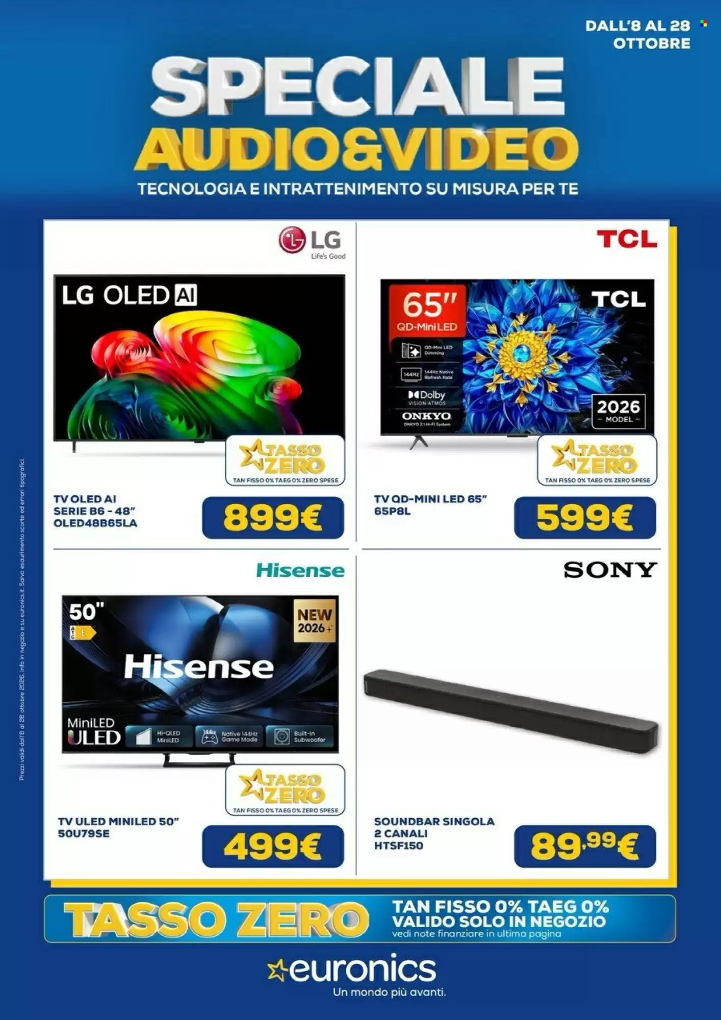 Volantino promozionale Euronics  valide dal 08/10/2026 - Pagina 1.