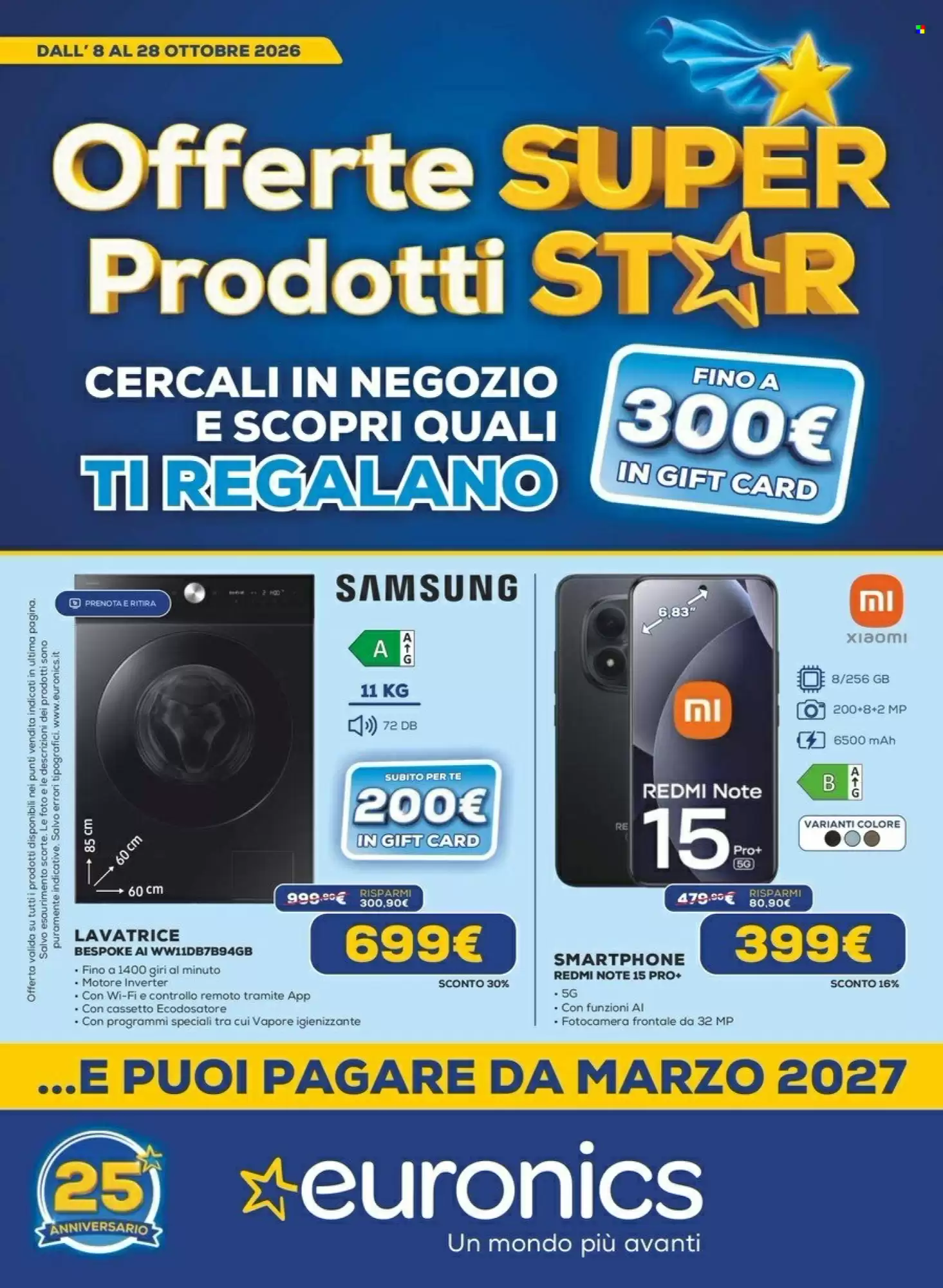 Volantino promozionale Euronics  valide dal 08/10/2026 - Pagina 1.