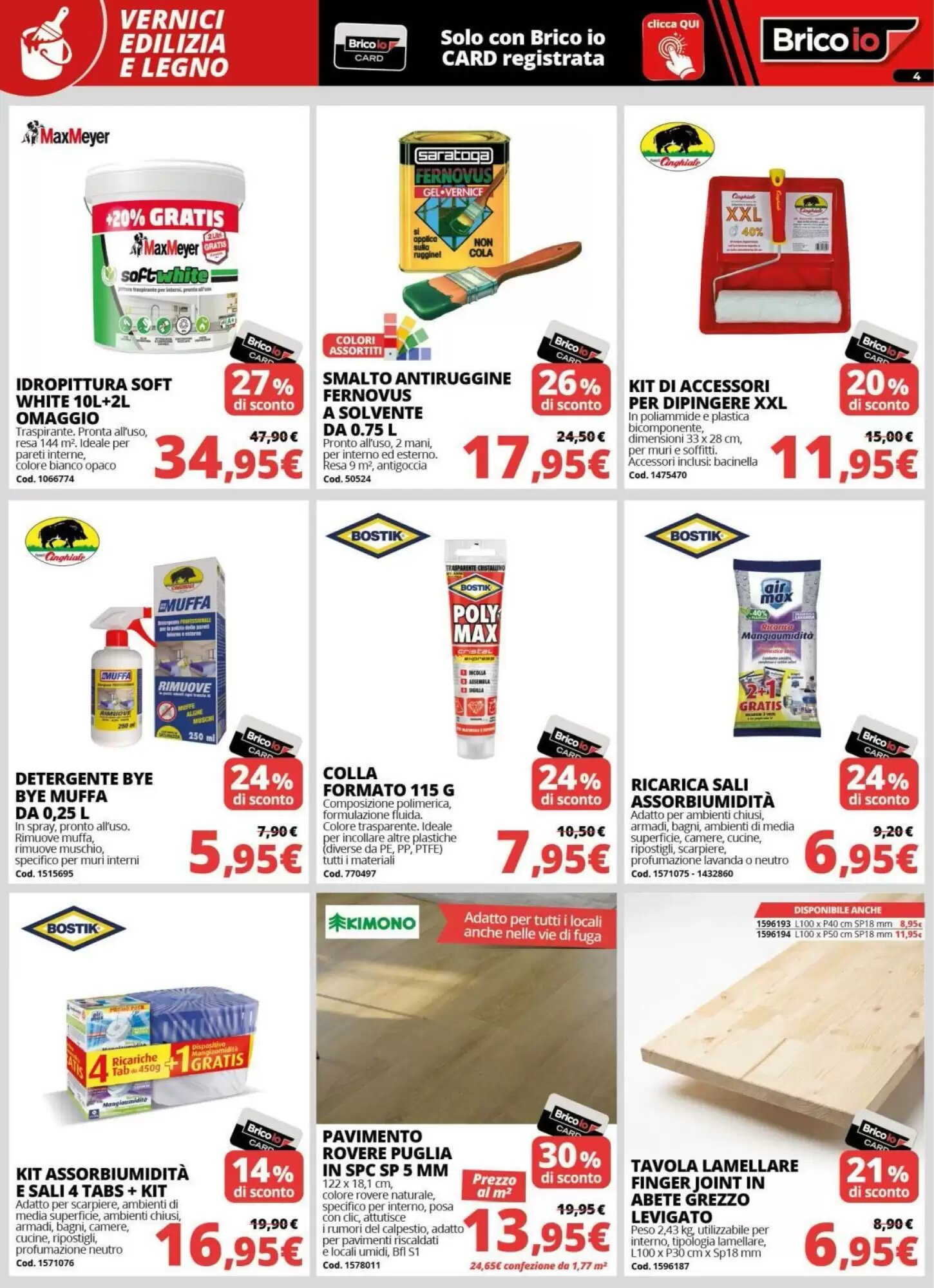 Volantino promozionale Brico Io  valide dal 08/10/2026 - Pagina 4.
