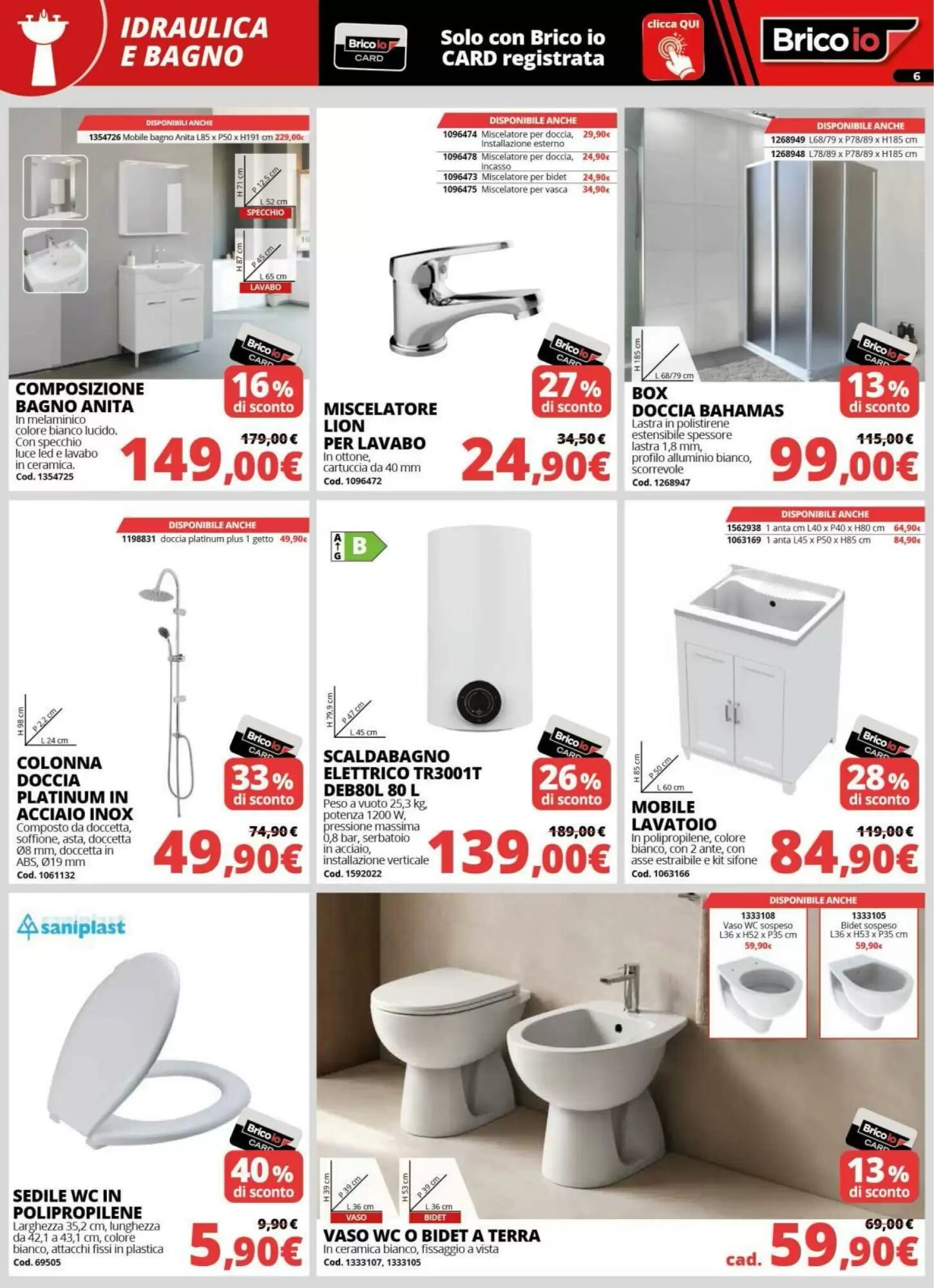 Volantino promozionale Brico Io  valide dal 08/10/2026 - Pagina 6.