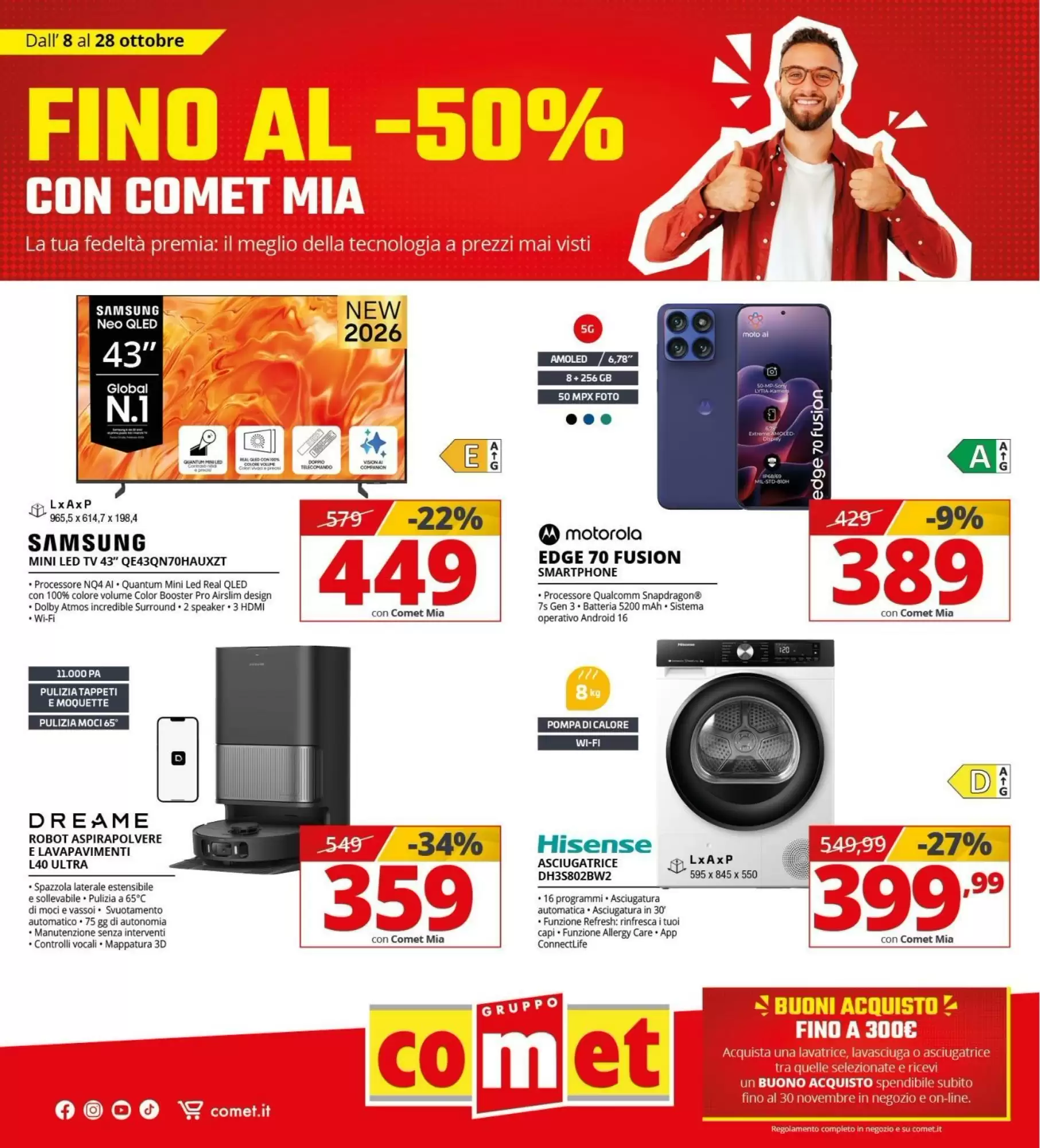 Volantino promozionale Comet  valide dal 08/10/2026 - Pagina 1.