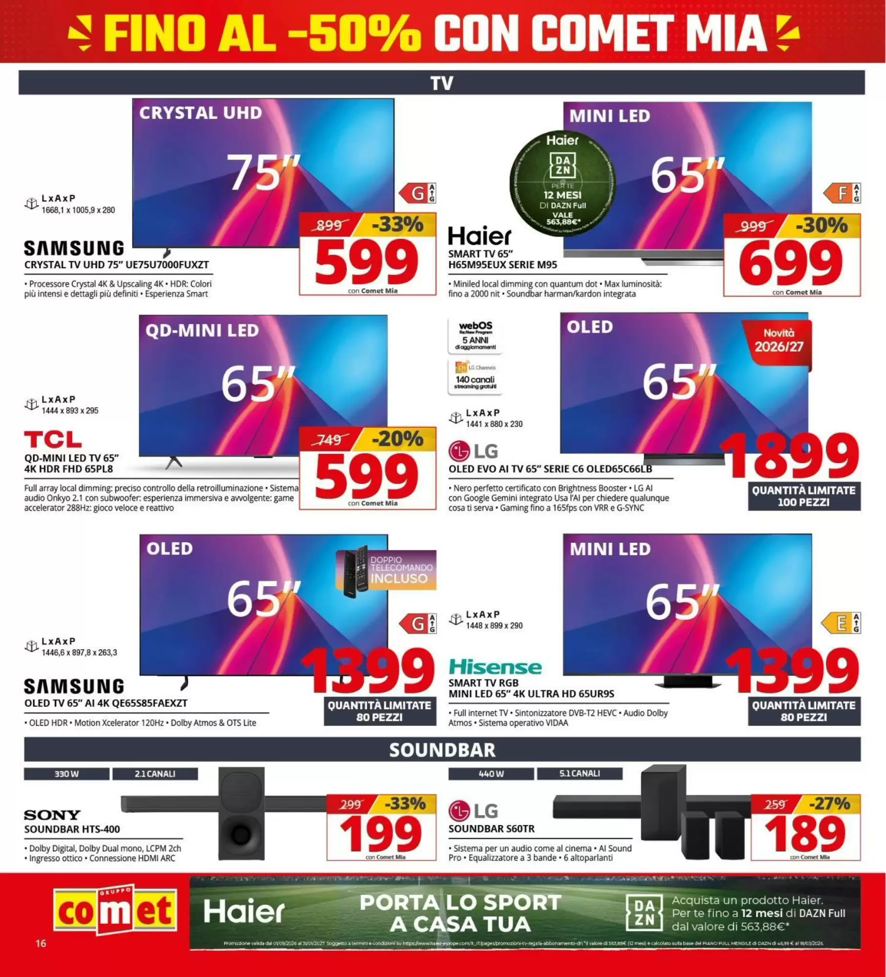 Volantino promozionale Comet  valide dal 08/10/2026 - Pagina 16.